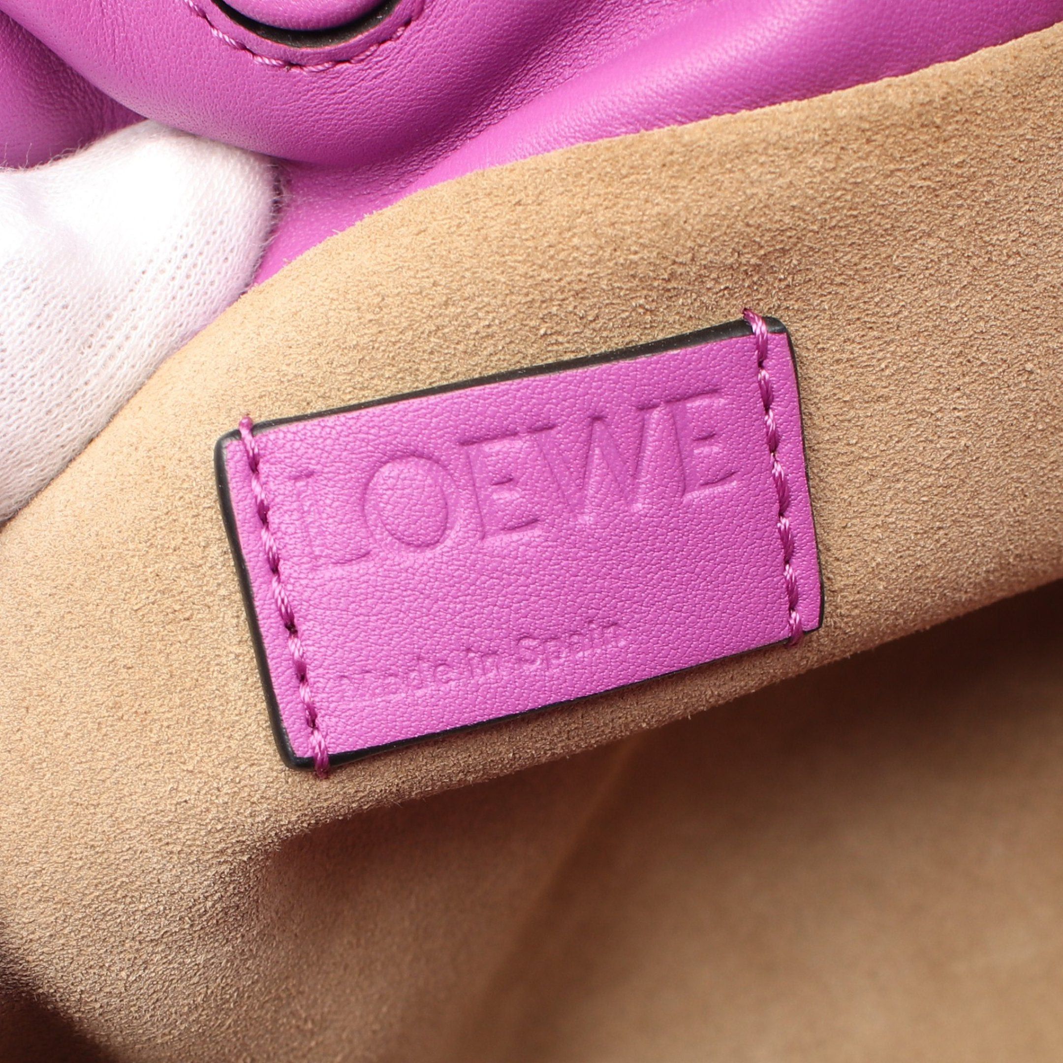 Loewe Loewe Flamenco Clutch Mini Shoulder Bag Leather Purple Size ONE SIZE - 4 Thumbnail