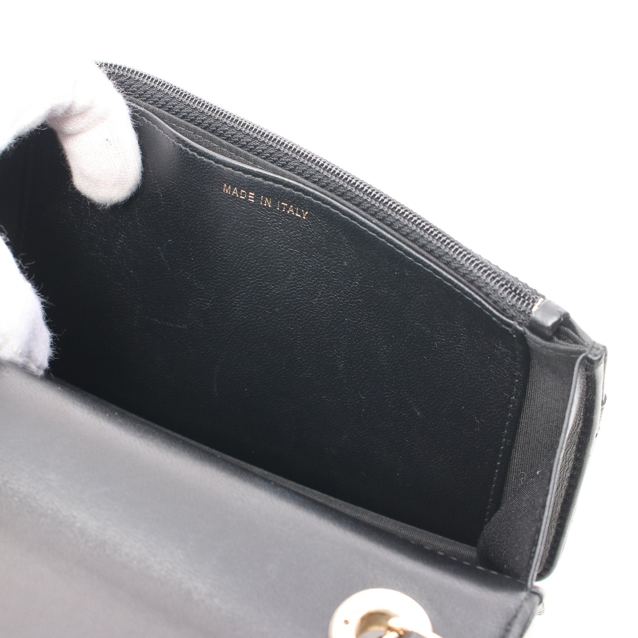 Chanel Chanel Trendy Cc V-Stitch Chain Shoulder Bag Lambskin Black Gold Hardware Size ONE SIZE - 6 Thumbnail
