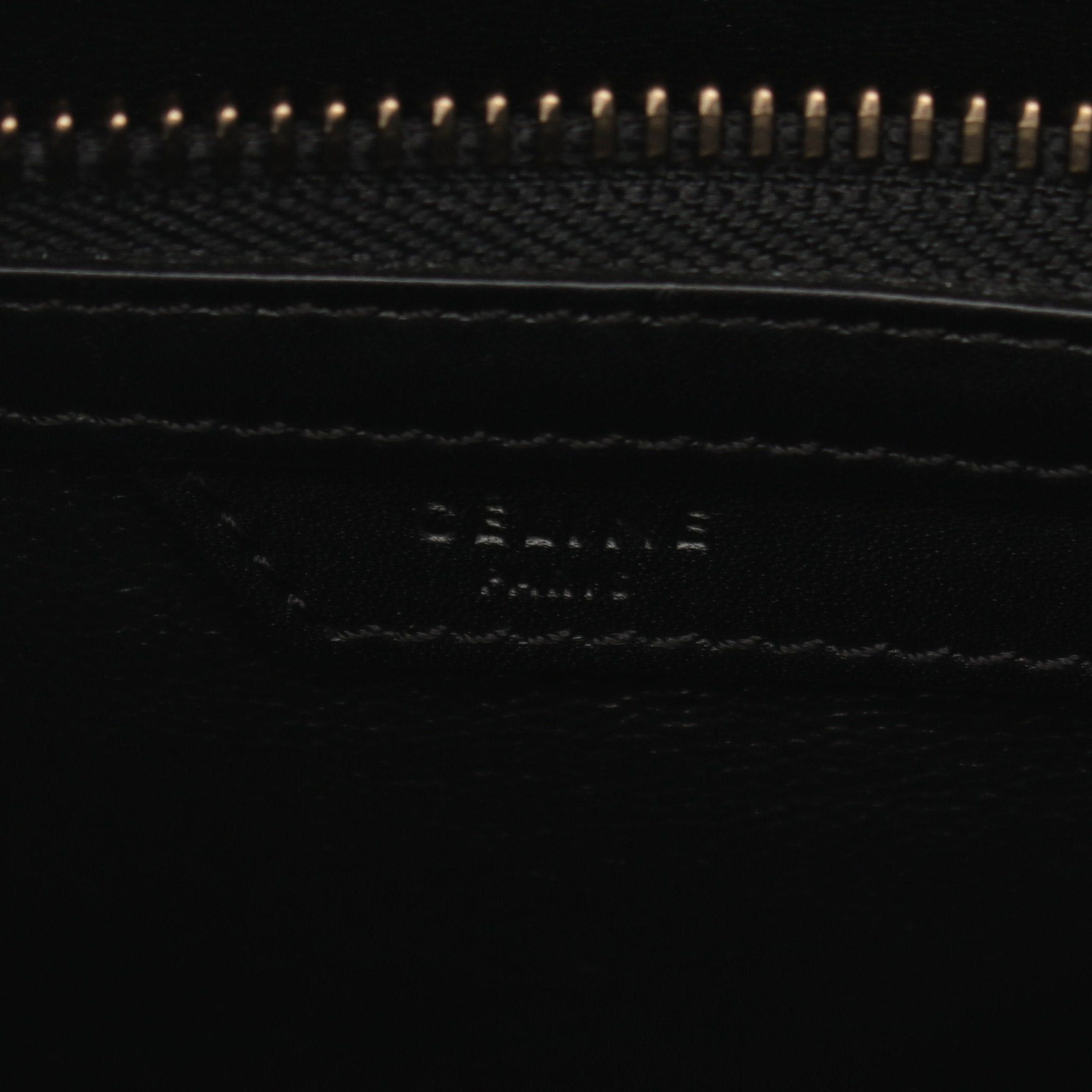 Celine Celine Luggage Micro Shopper Handbag Tote Bag Leather Black Blue Beige Size ONE SIZE - 4 Thumbnail