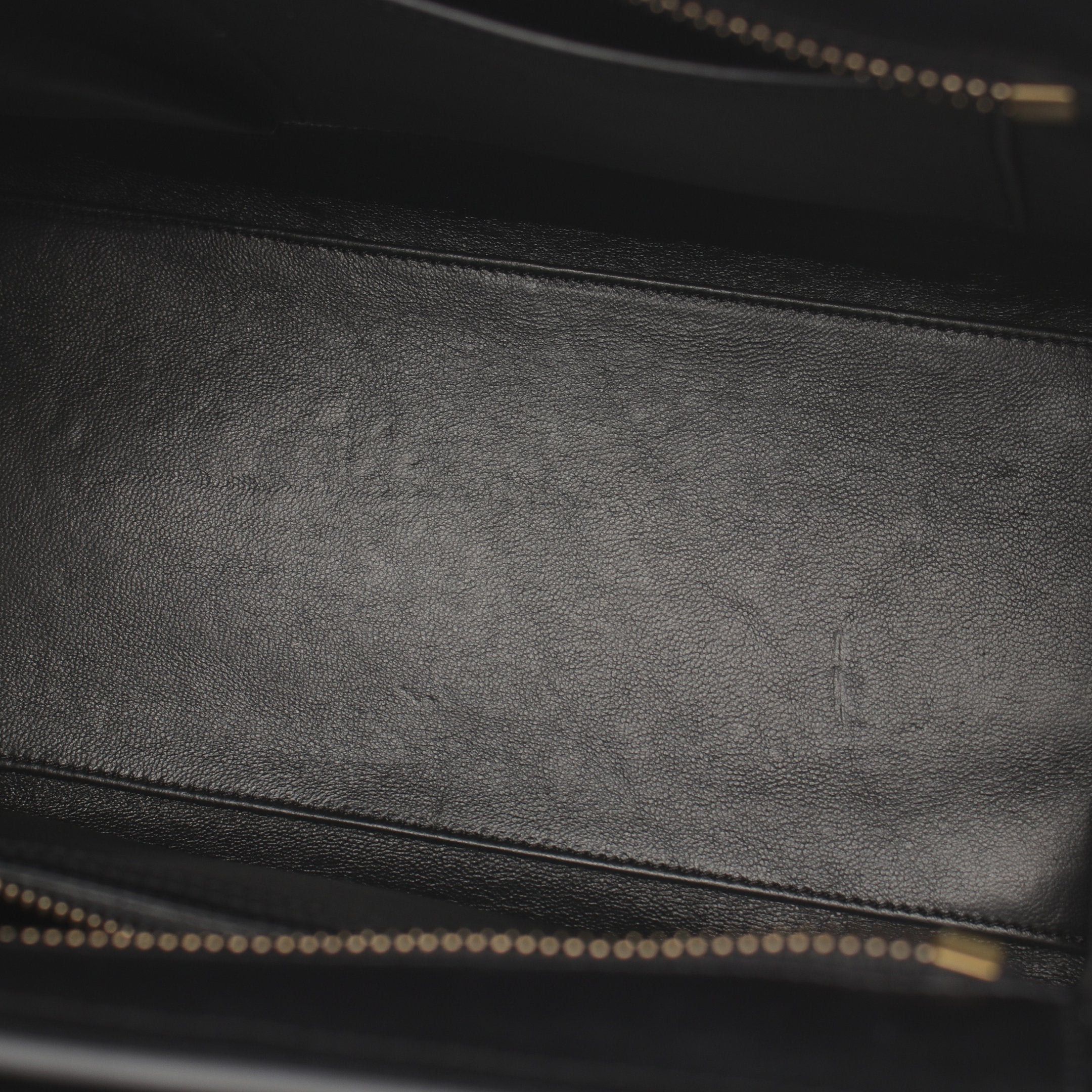 Celine Celine Luggage Micro Shopper Handbag Tote Bag Leather Black Blue Beige Size ONE SIZE - 5 Thumbnail