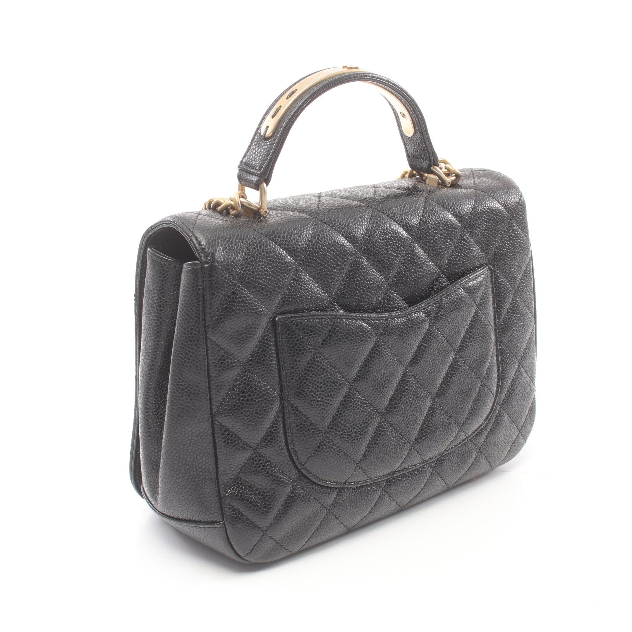 Chanel Chanel Matelasse Chain Shoulder Bag Caviar Skin Black Gold Hardware Size ONE SIZE - 2 Thumbnail