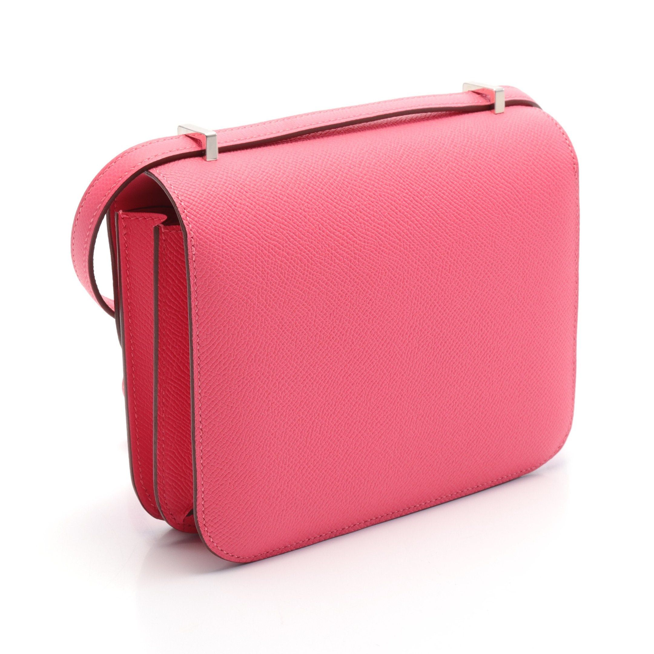 Hermes Hermes Constance 3 Mini Miroir Shoulder Bag Veau Epsom Pink Silver Hardware Double Engraved Size ONE SIZE - 2 Thumbnail