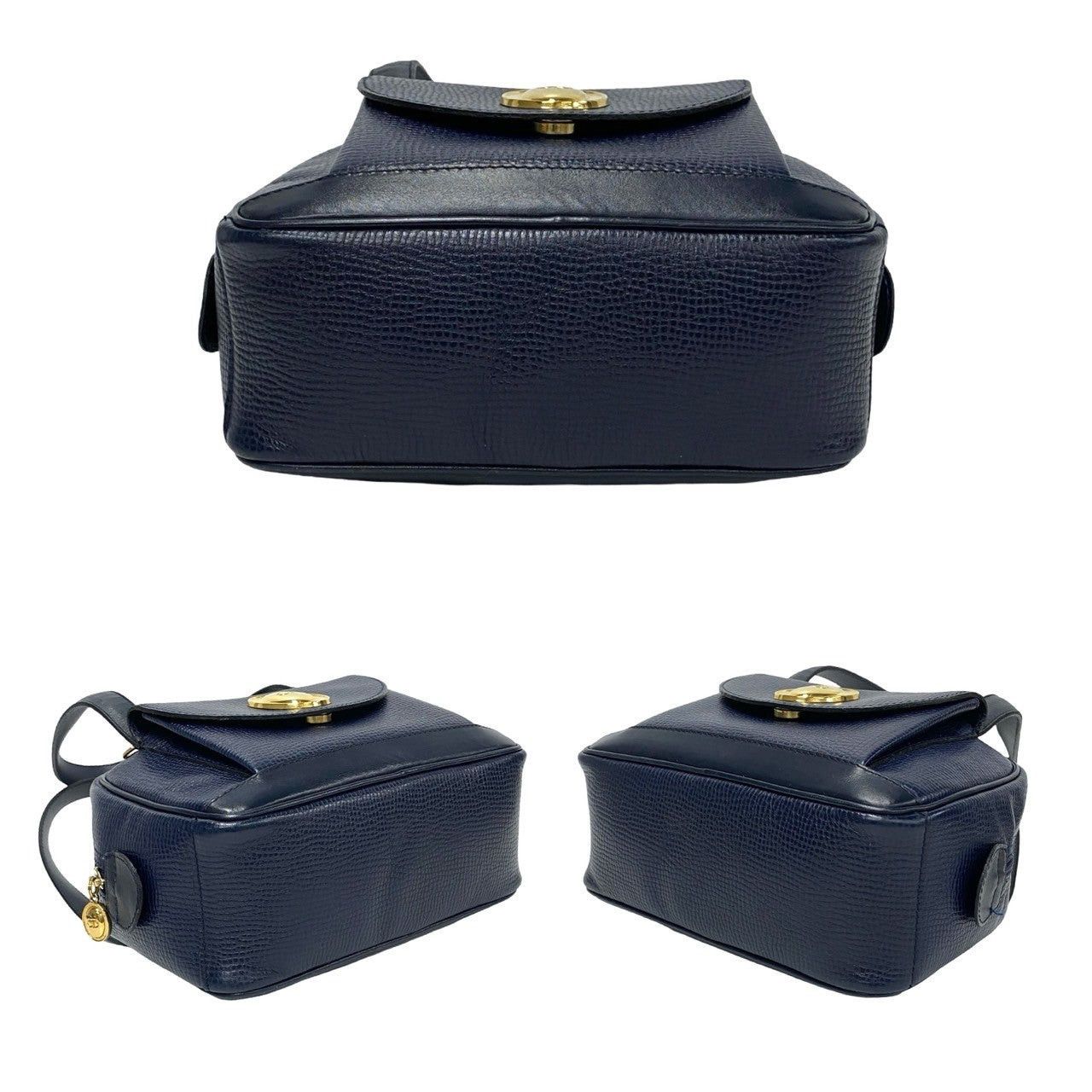 Dior Dior Shoulder Bag Navy Leather Size ONE SIZE - 6 Thumbnail