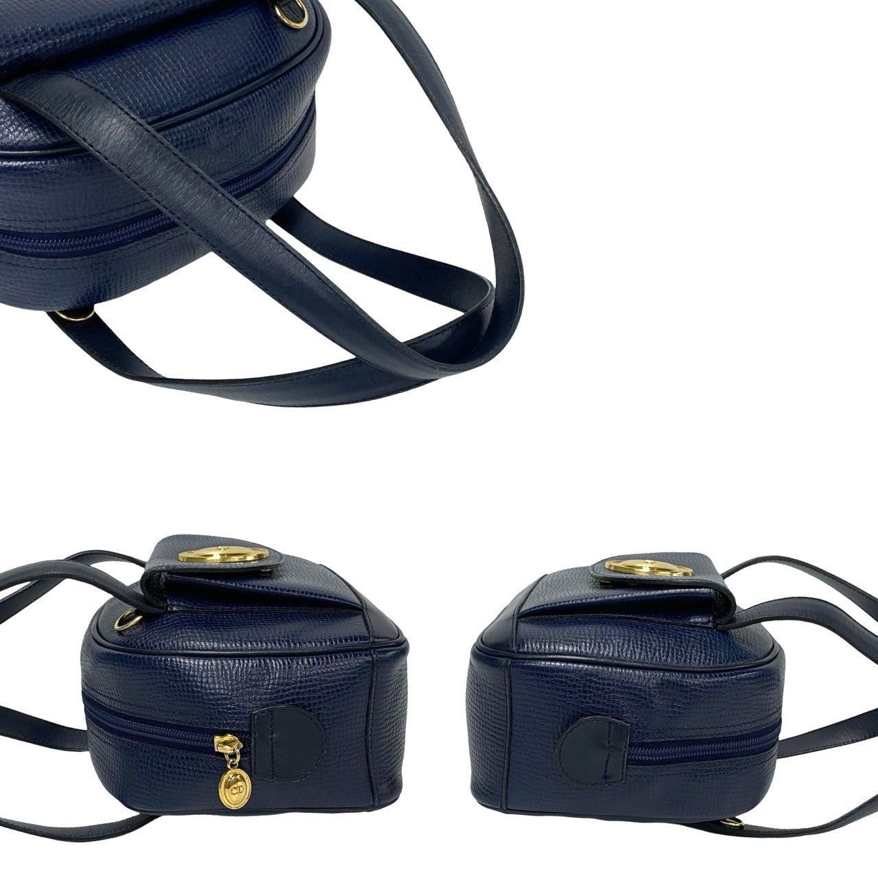 Dior Dior Shoulder Bag Navy Leather Size ONE SIZE - 5 Thumbnail