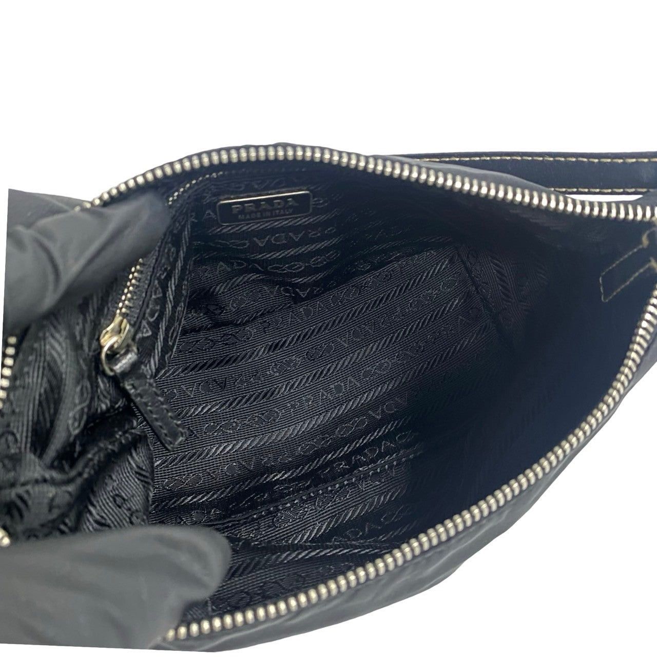 Prada Prada Handbag Black Nylon Size ONE SIZE - 9 Thumbnail