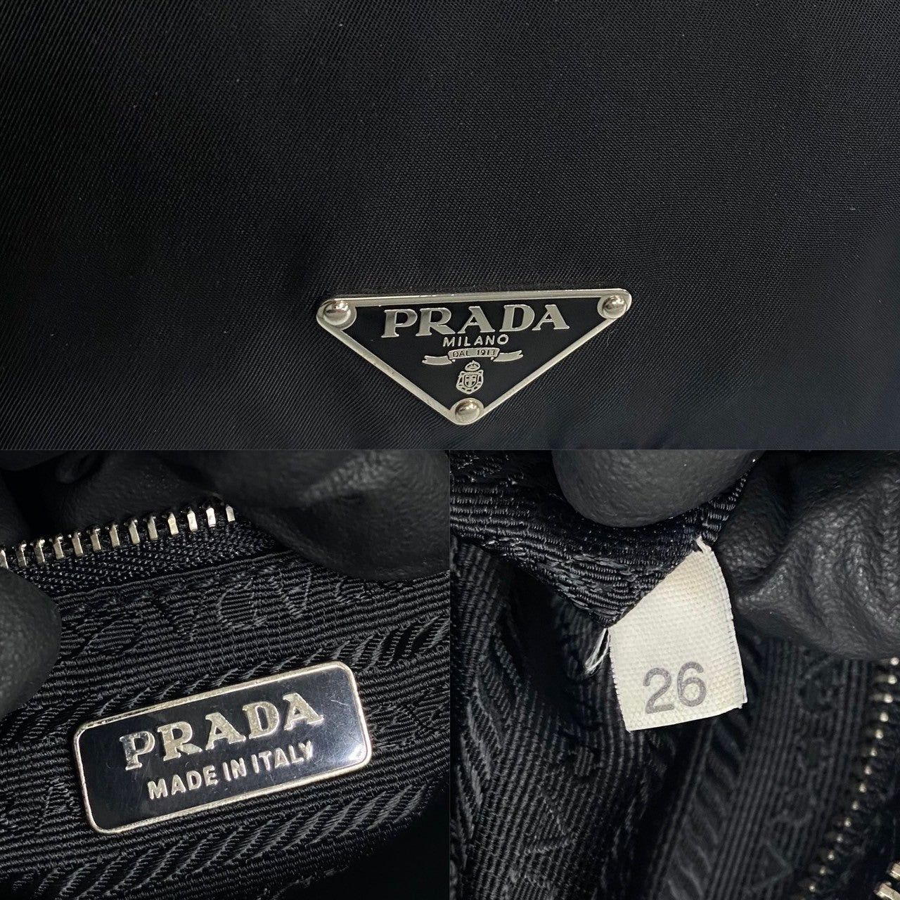Prada Prada Handbag Black Nylon Size ONE SIZE - 3 Thumbnail