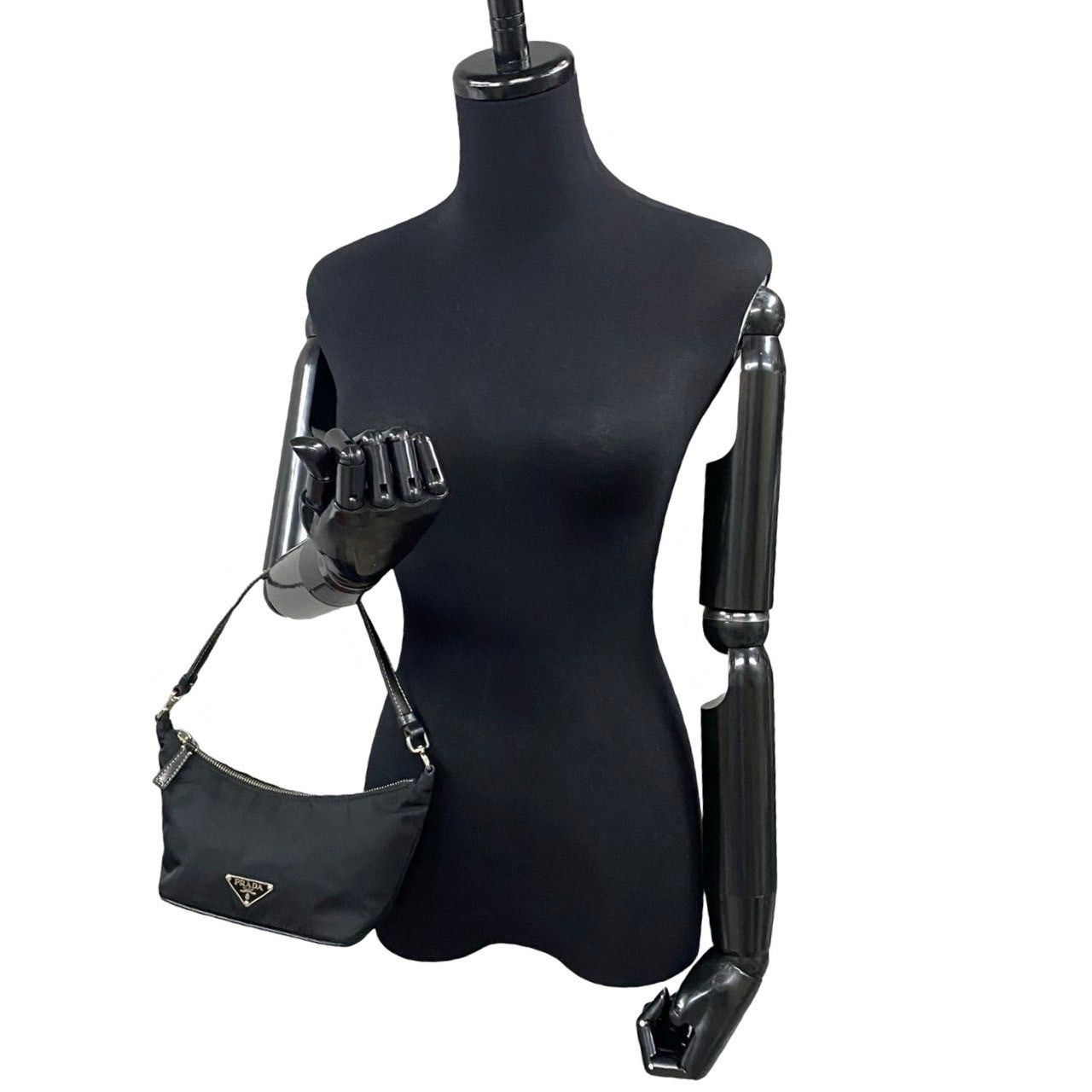 Prada Prada Handbag Black Nylon Size ONE SIZE - 2 Thumbnail