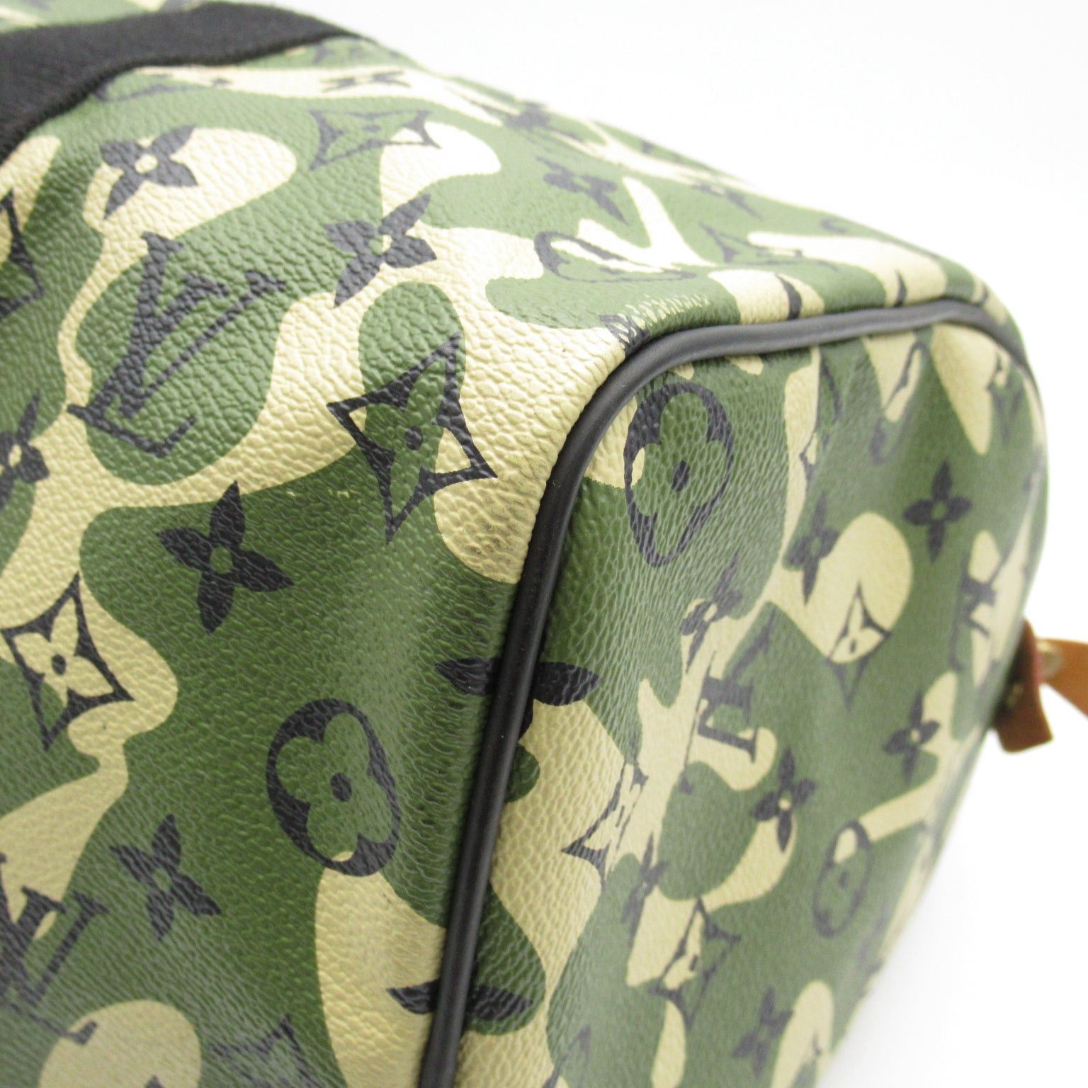 Louis Vuitton Louis Vuitton Speedy 35 Handbag Collaboration With Takashi Murakami Coated Canvas Monogram Flage Green Size ONE SIZE - 6 Thumbnail