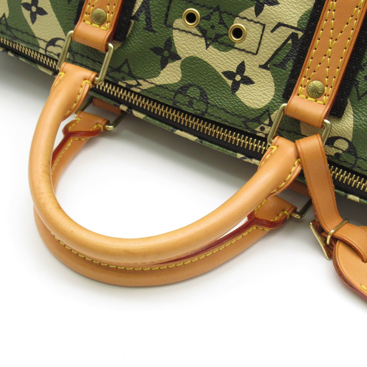 Louis Vuitton Louis Vuitton Speedy 35 Handbag Collaboration With Takashi Murakami Coated Canvas Monogram Flage Green Size ONE SIZE - 11 Thumbnail