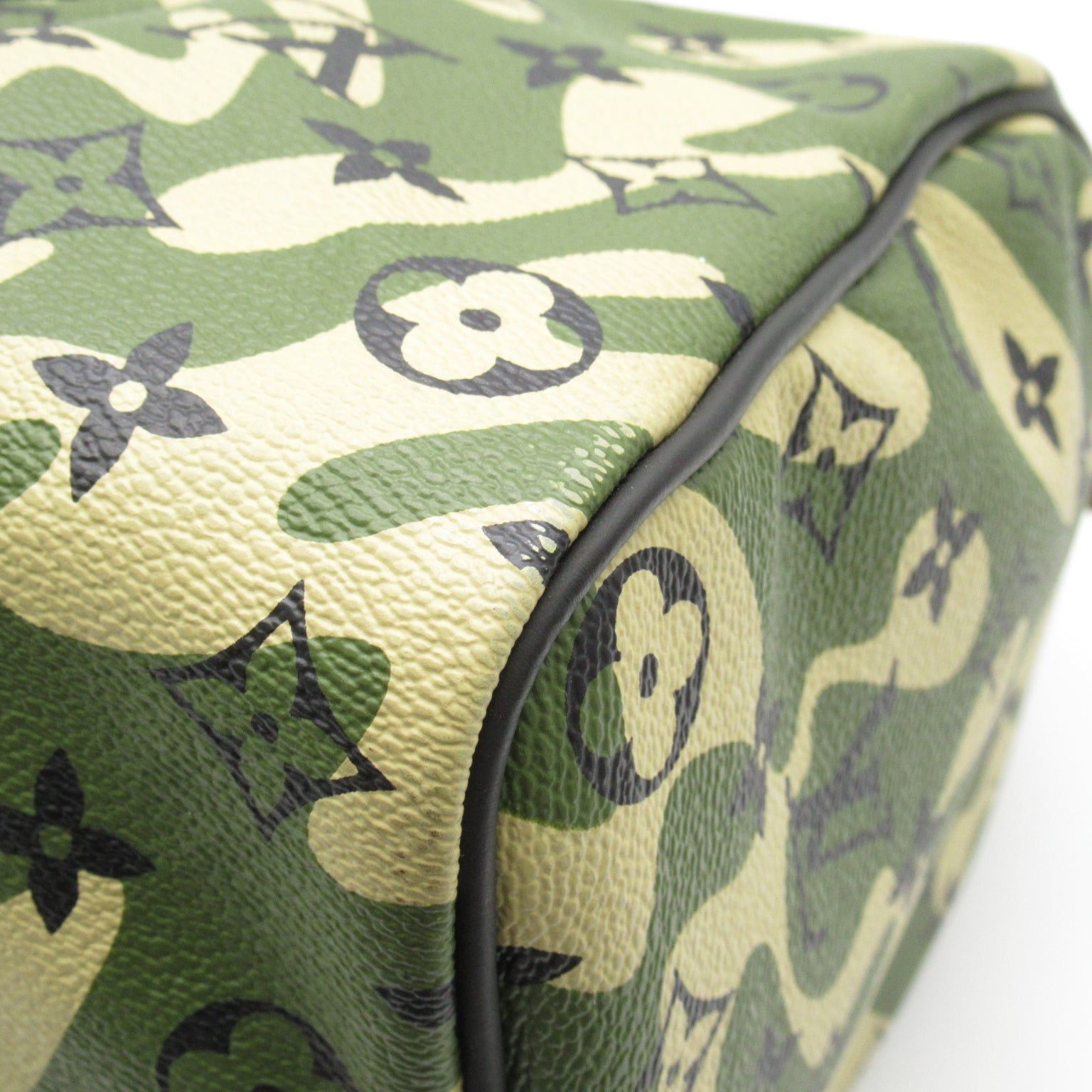 Louis Vuitton Louis Vuitton Speedy 35 Handbag Collaboration With Takashi Murakami Coated Canvas Monogram Flage Green Size ONE SIZE - 8 Thumbnail