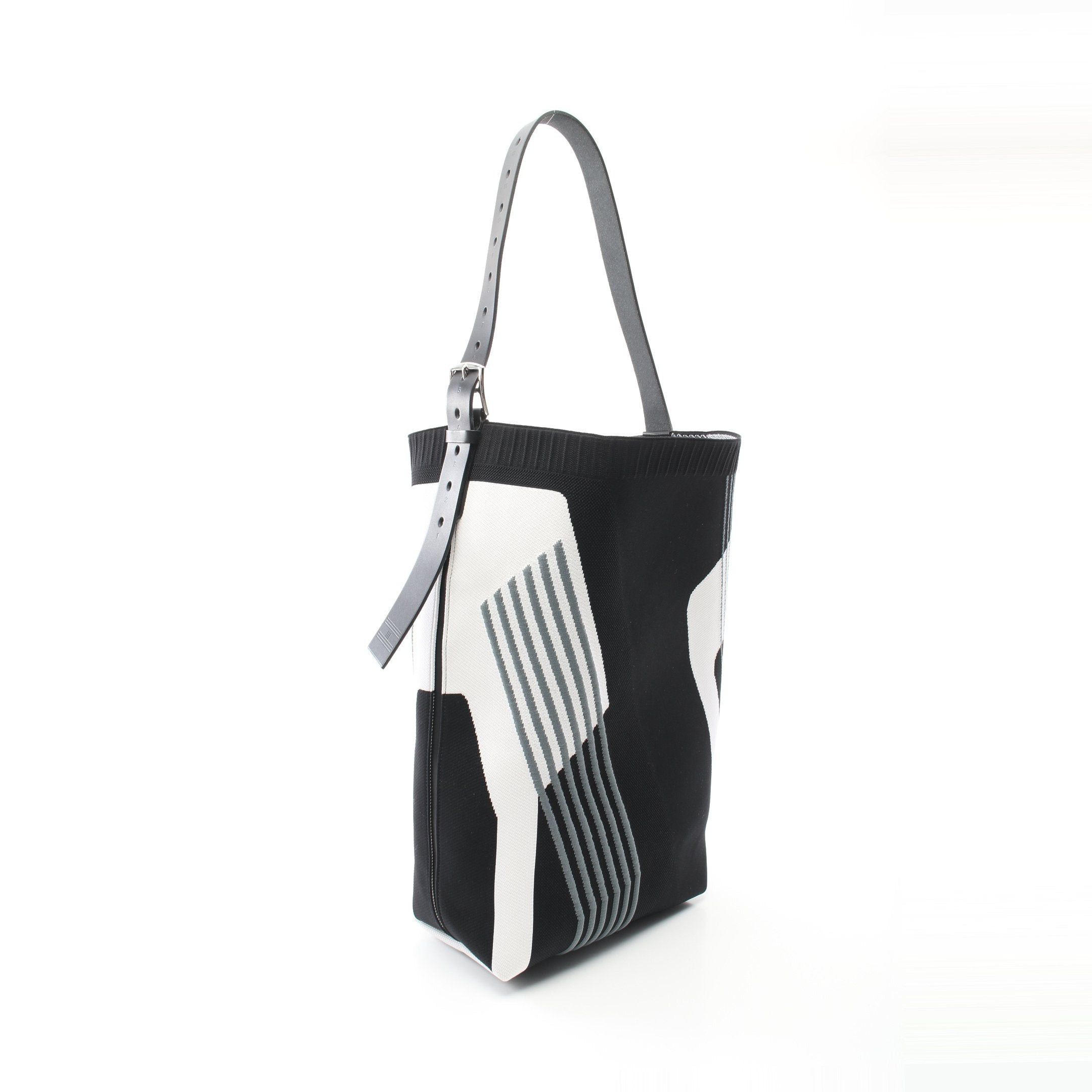 Hermes Hermes Etrivière Shoulder Mm Bag Dynamonit Vache Hunter Black White Gray Silver Hardware D Stamp Size ONE SIZE - 2 Thumbnail