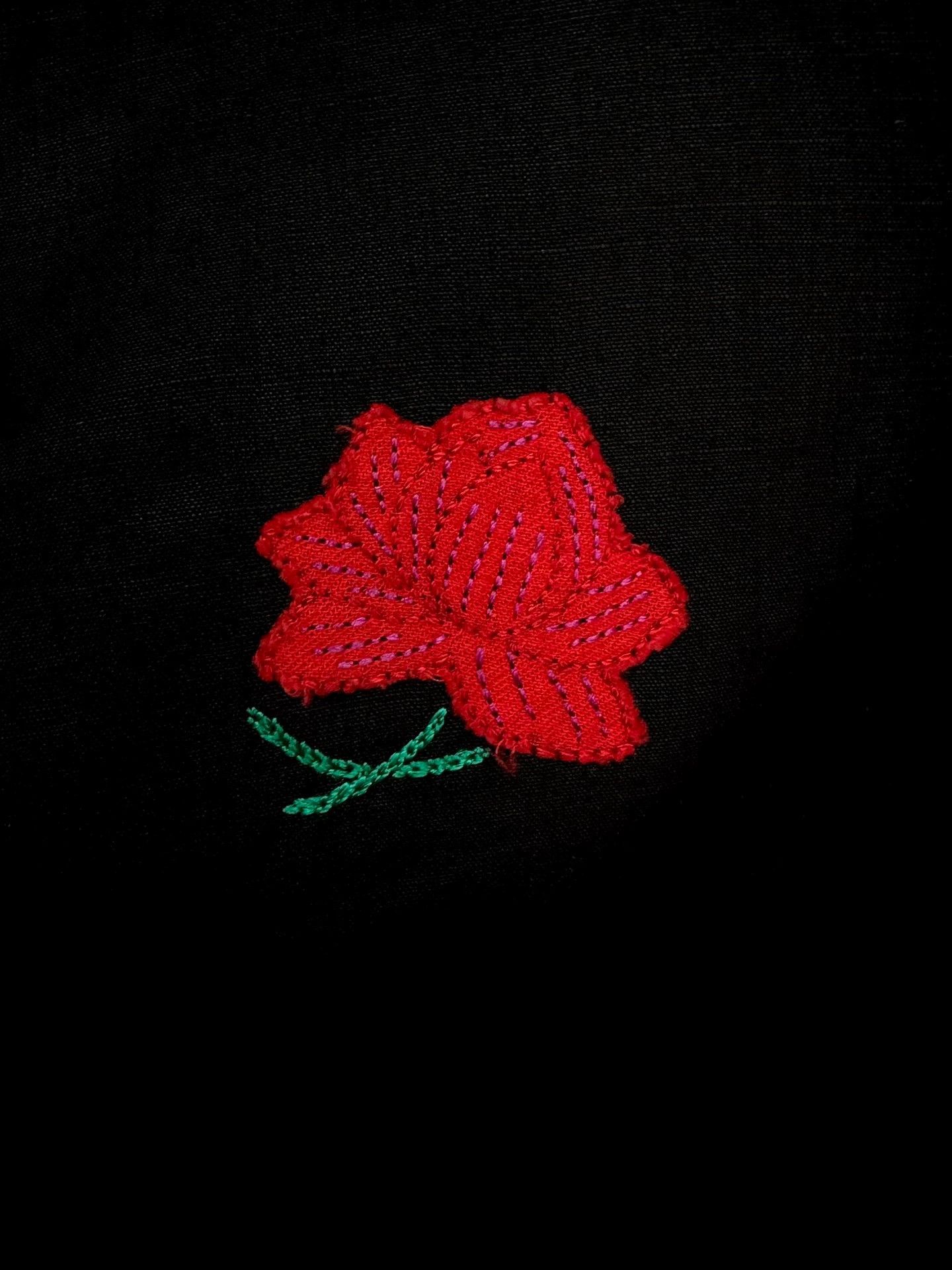 Yohji Yamamoto 98ss flower embroidered linen jacket