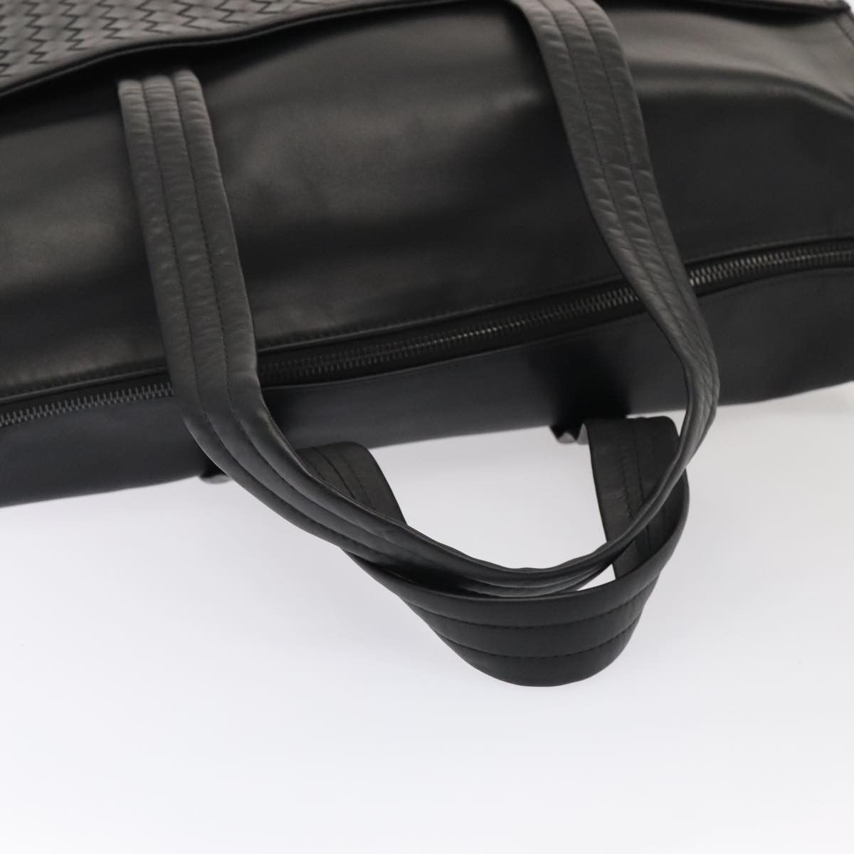 Bottega Veneta Intrecciato Black Leather Tote Bag (Pre-Owned) Size ONE SIZE - 5 Thumbnail