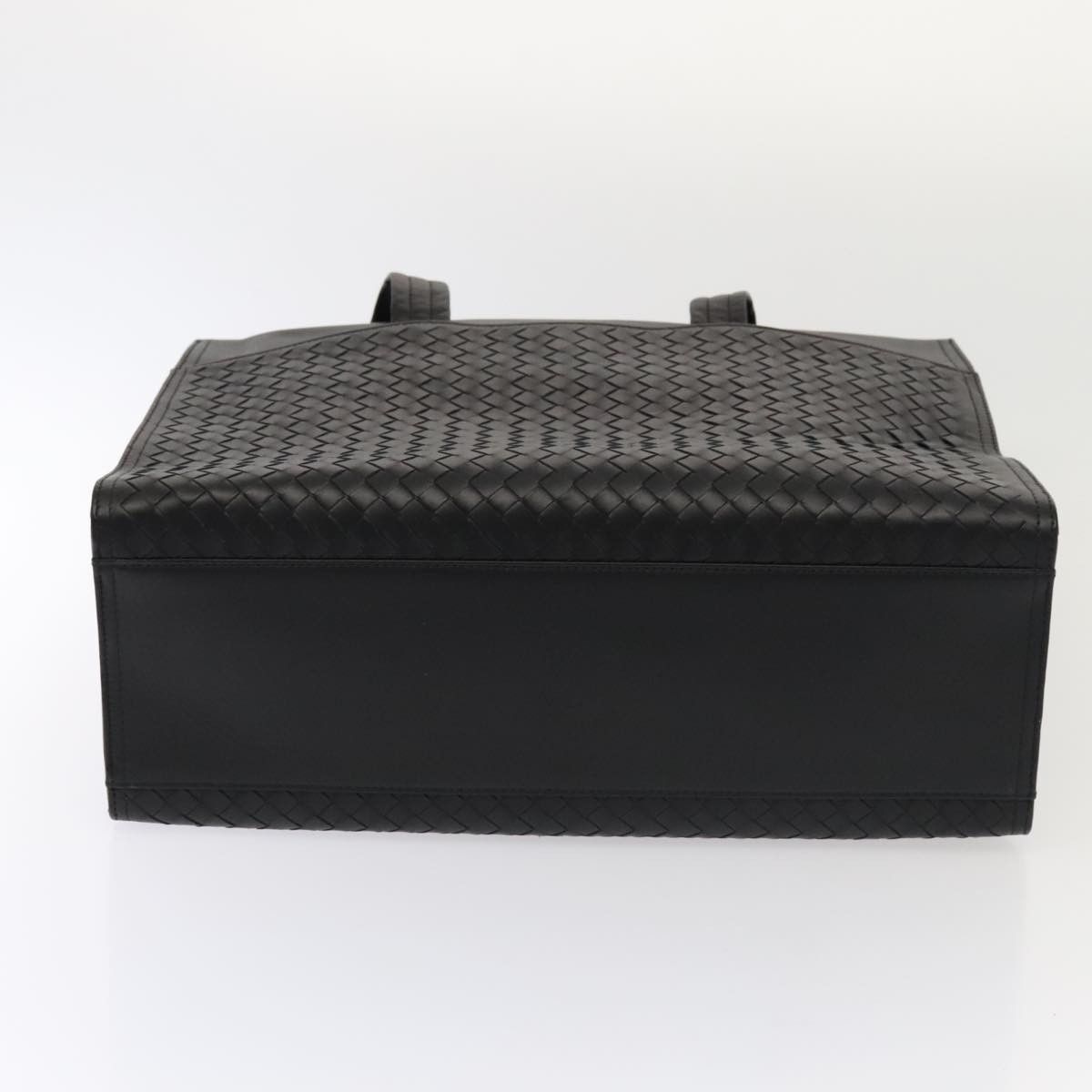 Bottega Veneta Intrecciato Black Leather Tote Bag (Pre-Owned) Size ONE SIZE - 18 Thumbnail