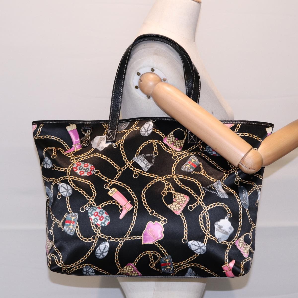 Gucci Print Multicolour Silk Tote Bag (Pre-Owned) Size ONE SIZE - 16 Thumbnail