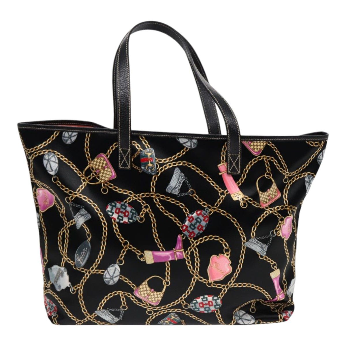 Gucci Print Multicolour Silk Tote Bag (Pre-Owned) Size ONE SIZE - 2 Thumbnail