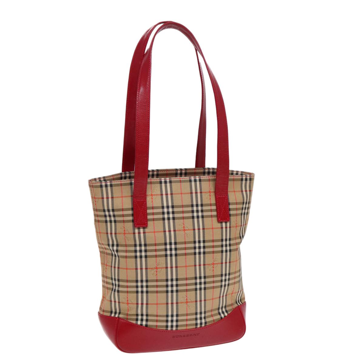 Burberry Nova Check Beige Canvas Tote Bag (Pre-Owned) Size ONE SIZE - 17 Thumbnail