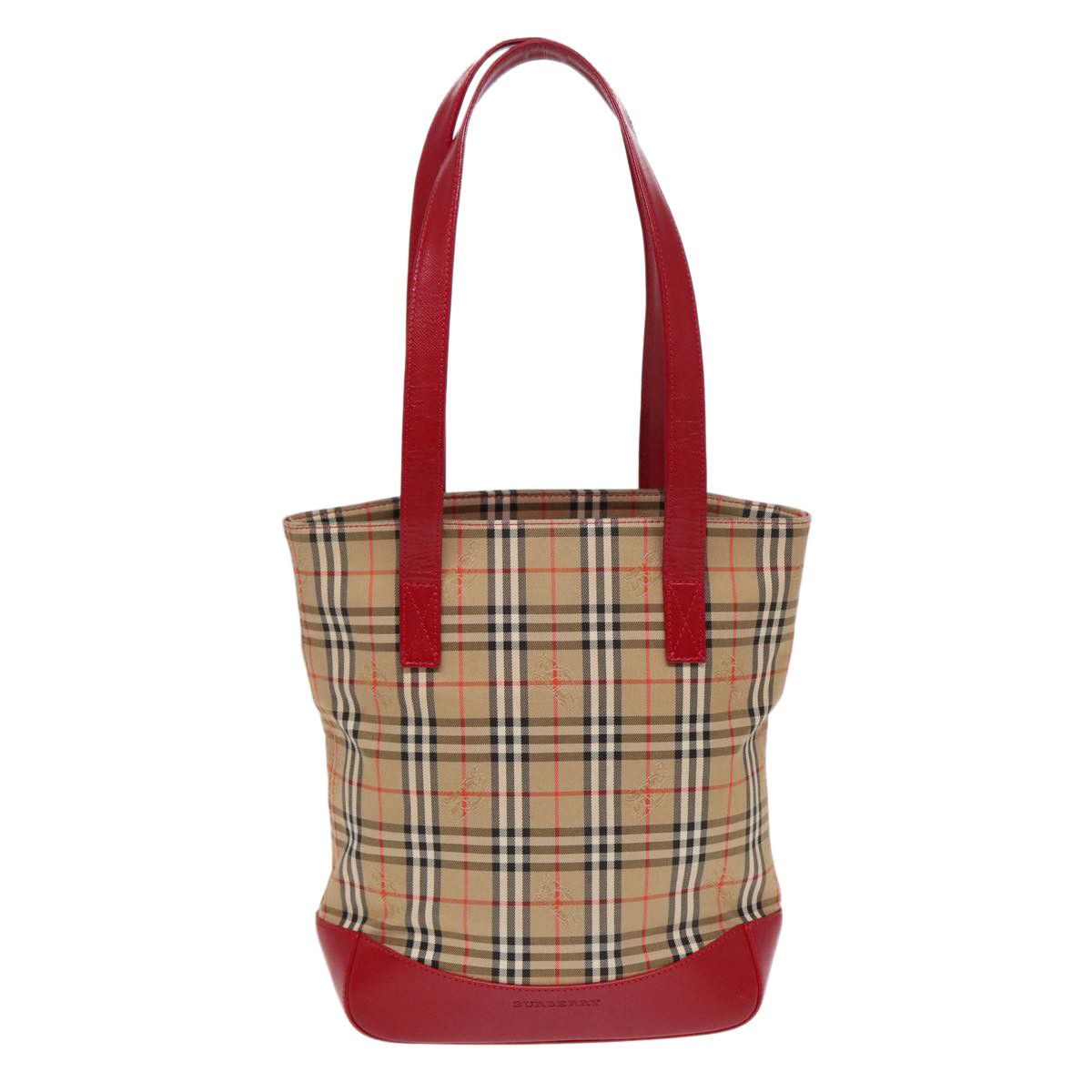 Burberry Nova Check Beige Canvas Tote Bag (Pre-Owned) Size ONE SIZE - 2 Thumbnail