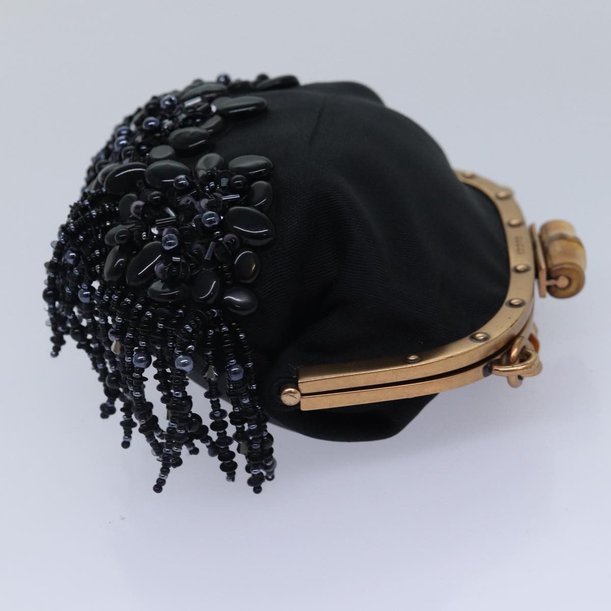 Gucci Bamboo Black Canvas Clutch Bag (Pre-Owned) Size ONE SIZE - 15 Thumbnail