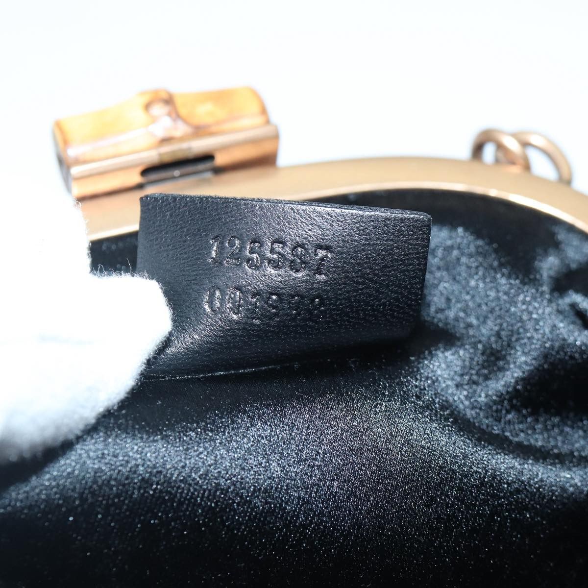 Gucci Bamboo Black Canvas Clutch Bag (Pre-Owned) Size ONE SIZE - 8 Thumbnail