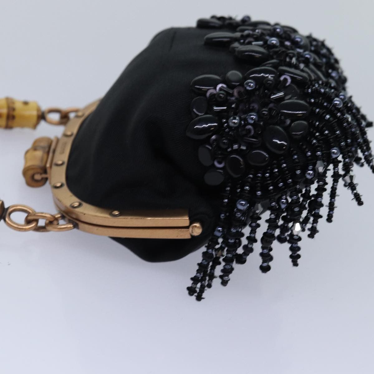 Gucci Bamboo Black Canvas Clutch Bag (Pre-Owned) Size ONE SIZE - 3 Thumbnail
