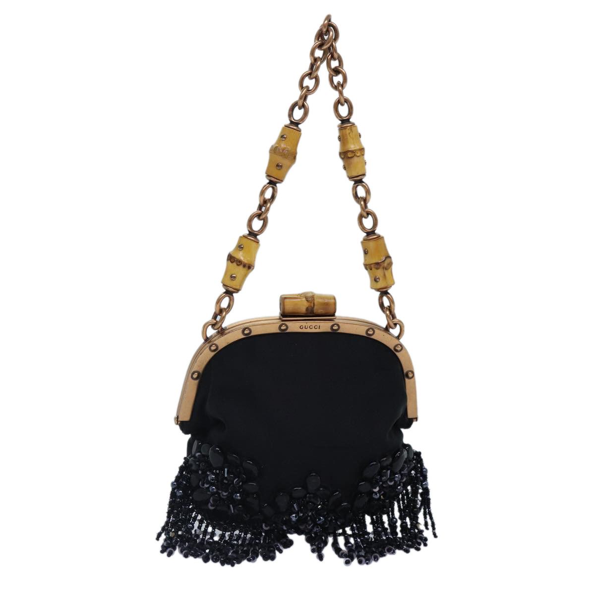 Gucci Bamboo Black Canvas Clutch Bag (Pre-Owned) Size ONE SIZE - 14 Thumbnail