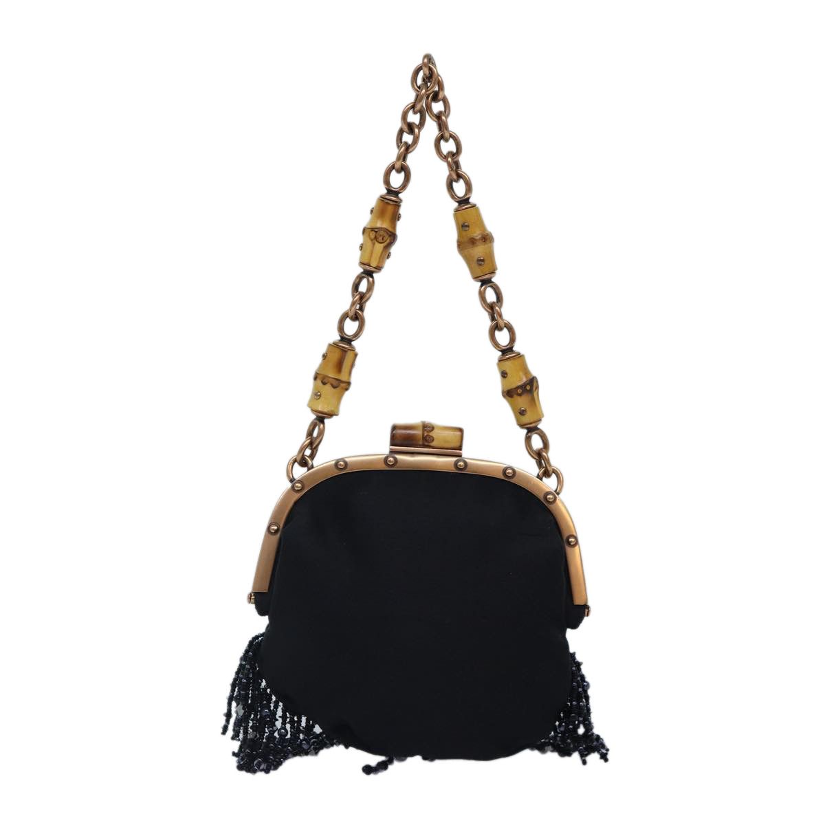 Gucci Bamboo Black Canvas Clutch Bag (Pre-Owned) Size ONE SIZE - 2 Thumbnail