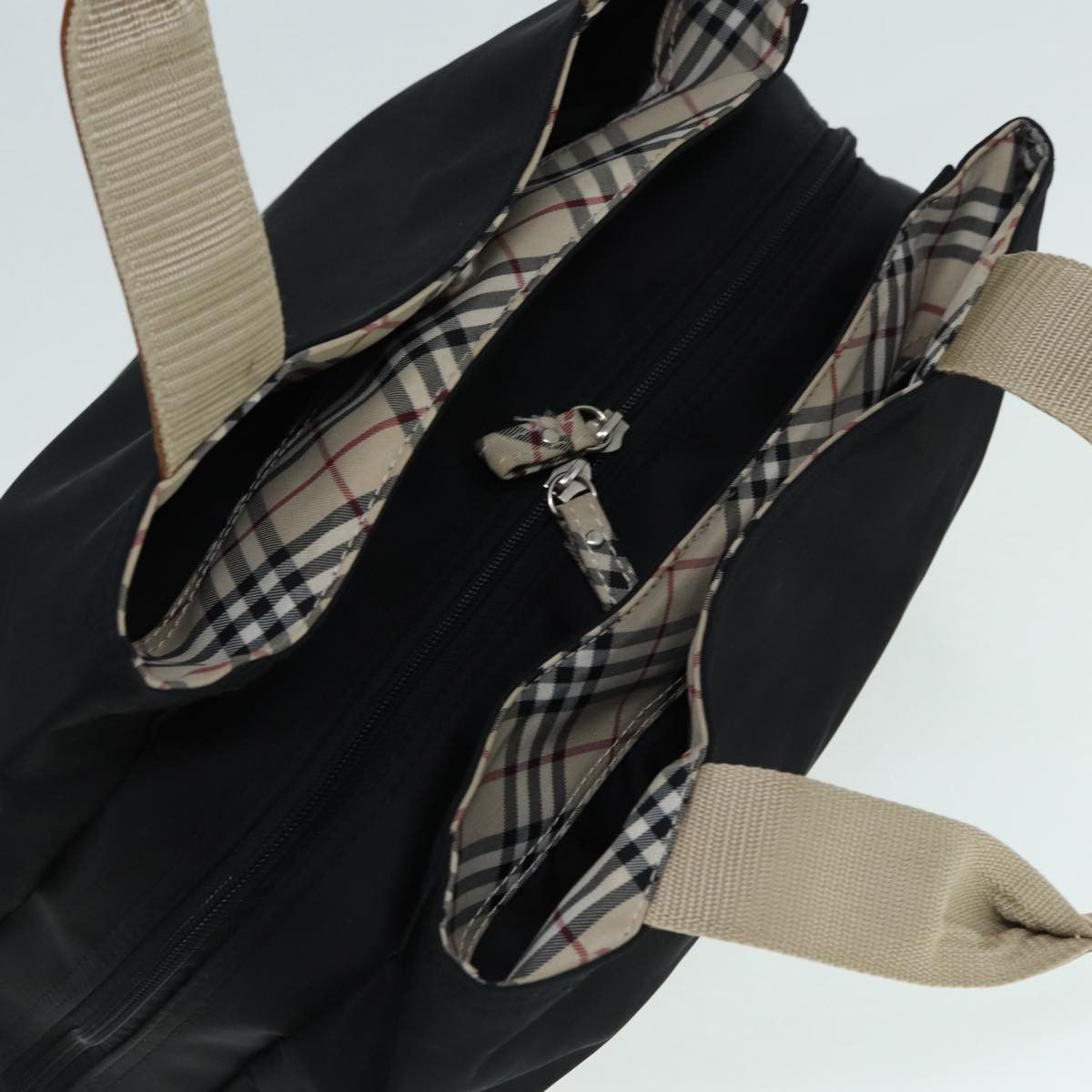 Burberry Nova Check Black Synthetic Tote Bag (Pre-Owned) Size ONE SIZE - 10 Thumbnail