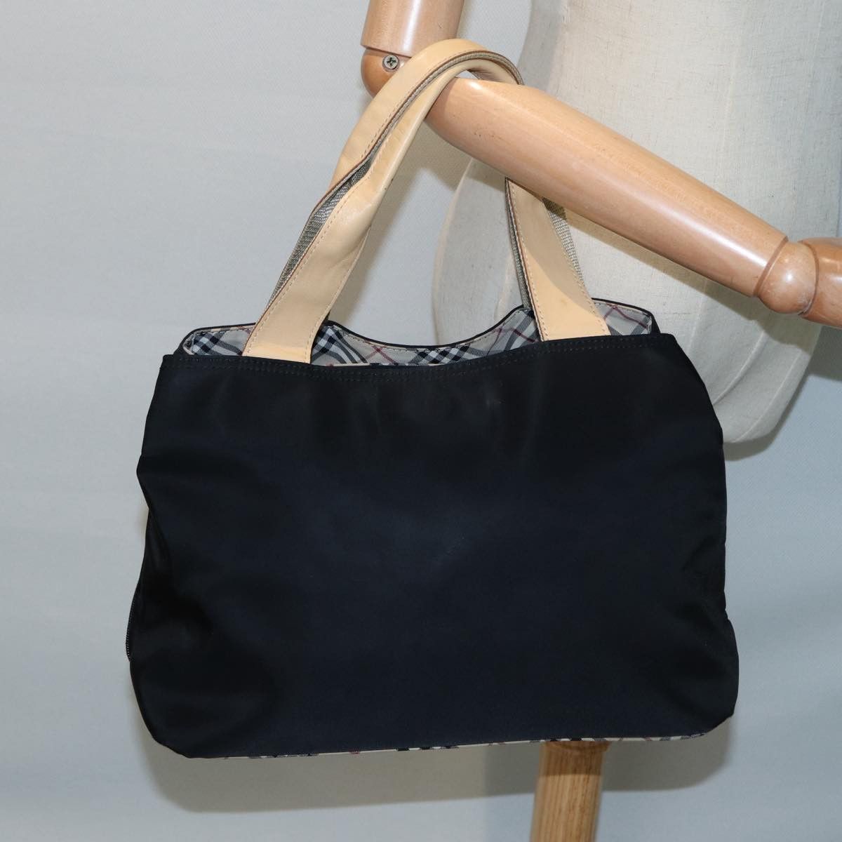 Burberry Nova Check Black Synthetic Tote Bag (Pre-Owned) Size ONE SIZE - 13 Thumbnail