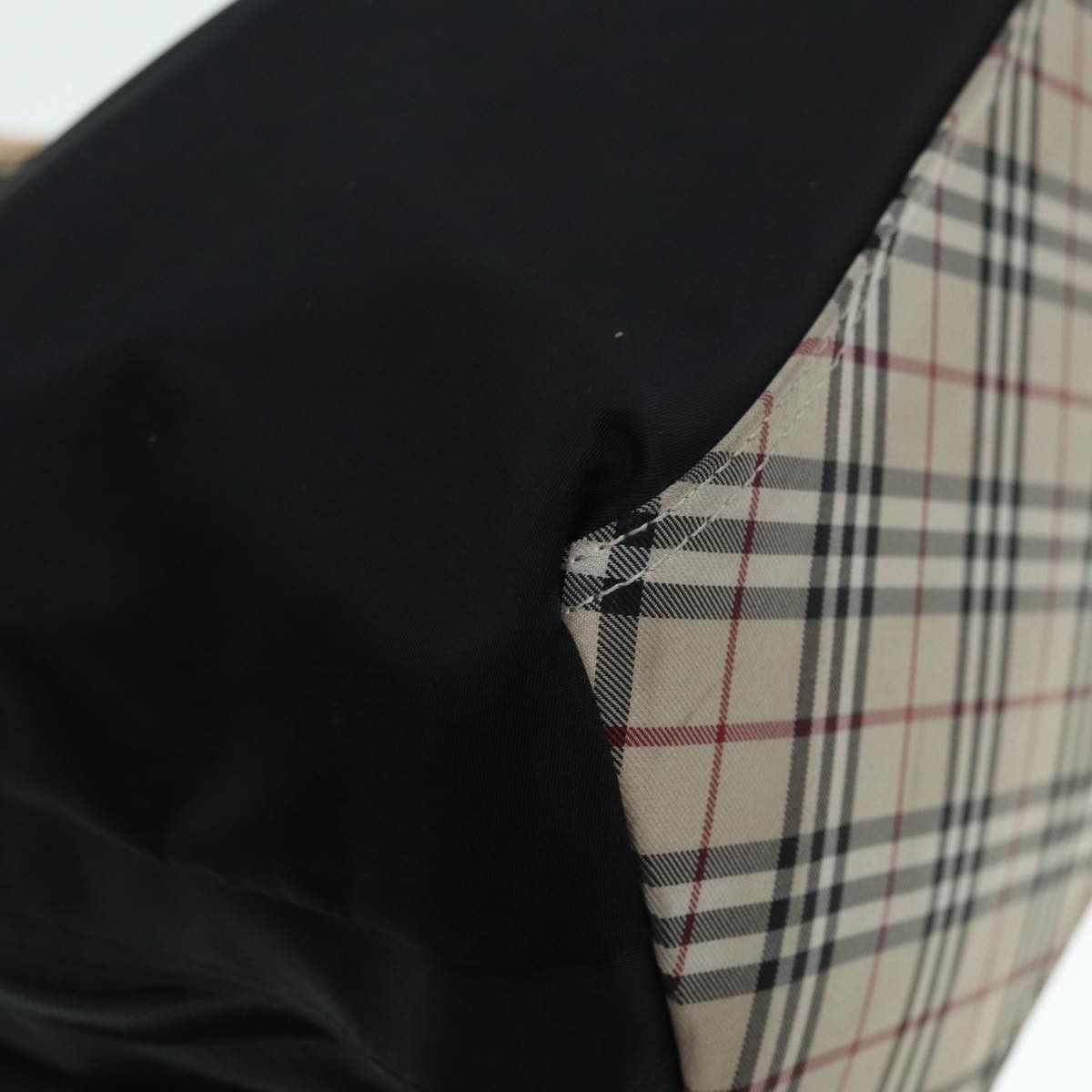 Burberry Nova Check Black Synthetic Tote Bag (Pre-Owned) Size ONE SIZE - 6 Thumbnail