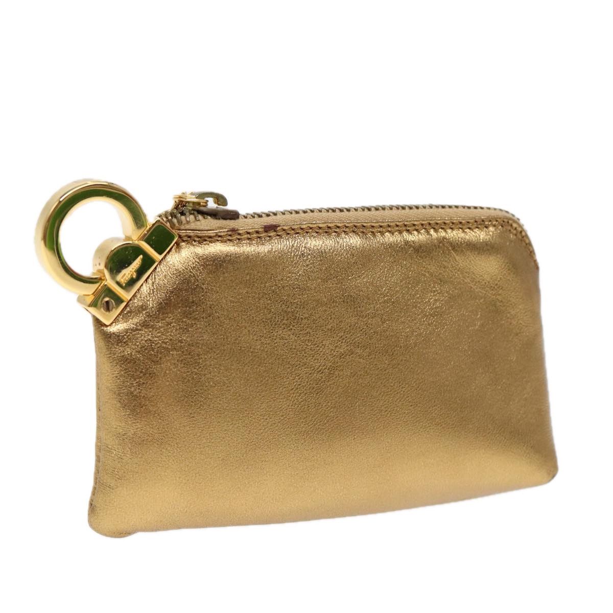 Salvatore Ferragamo Gancini Gold Leather Wallet (Pre-Owned) Size ONE SIZE - 17 Thumbnail