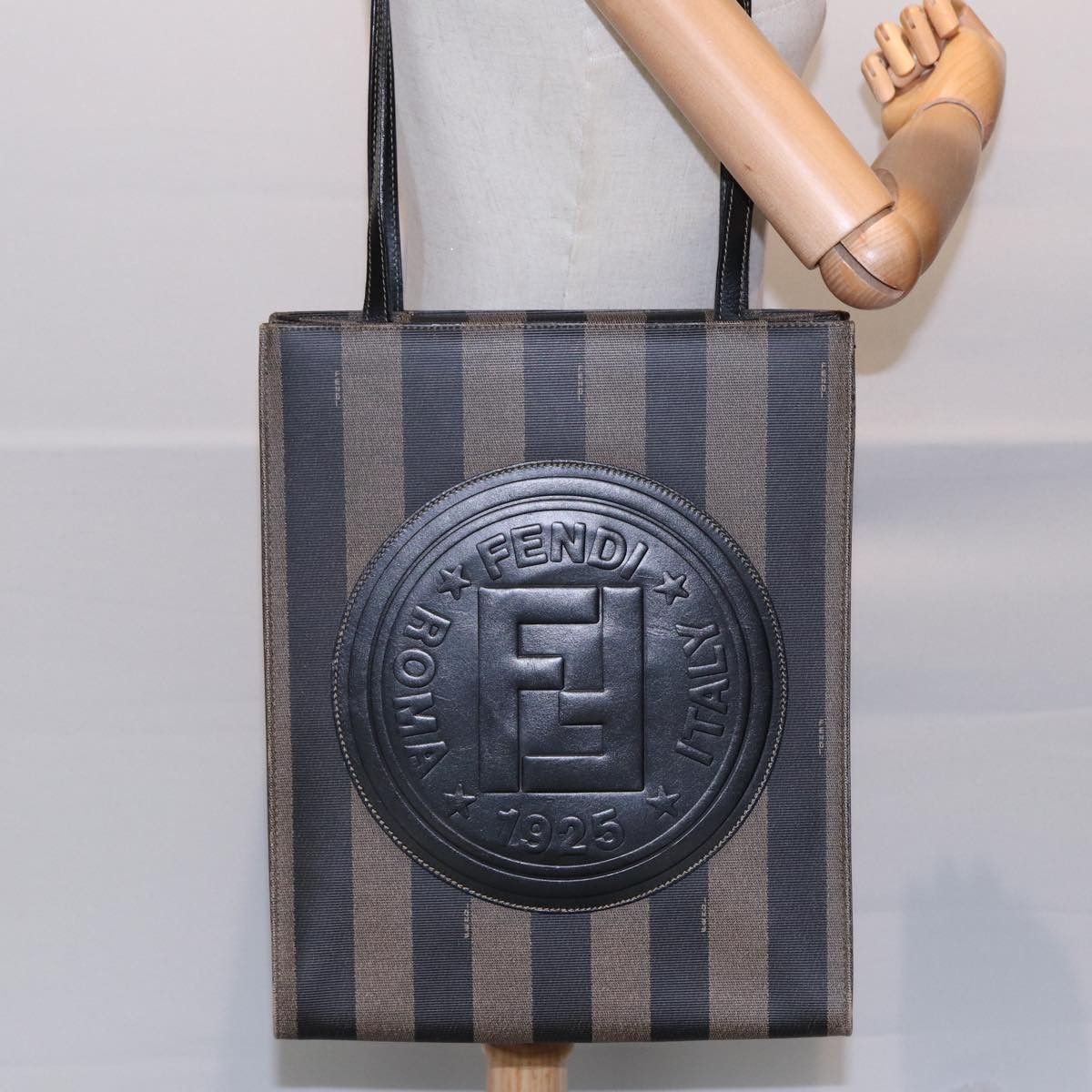 Fendi Pecan Brown Canvas Tote Bag (Pre-Owned) Size ONE SIZE - 11 Thumbnail