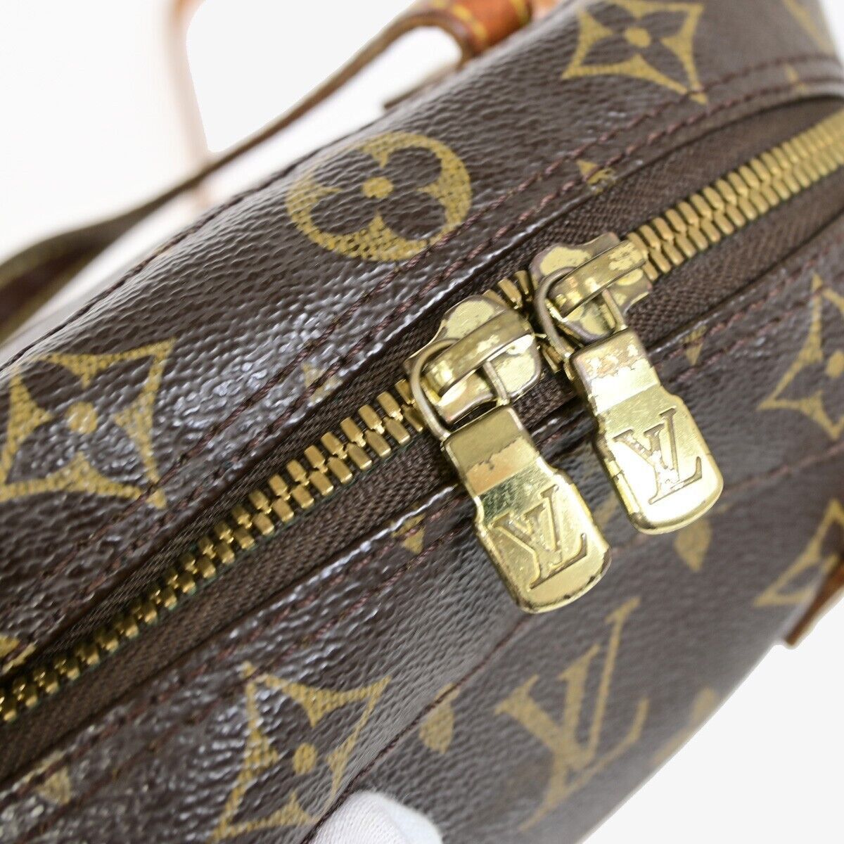 Louis Vuitton Spontini Brown Canvas Handbag (Pre-Owned) Size ONE SIZE - 6 Thumbnail