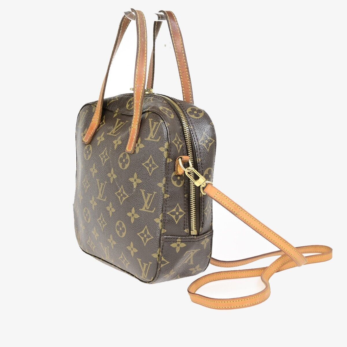 Louis Vuitton Spontini Brown Canvas Handbag (Pre-Owned) Size ONE SIZE - 11 Thumbnail