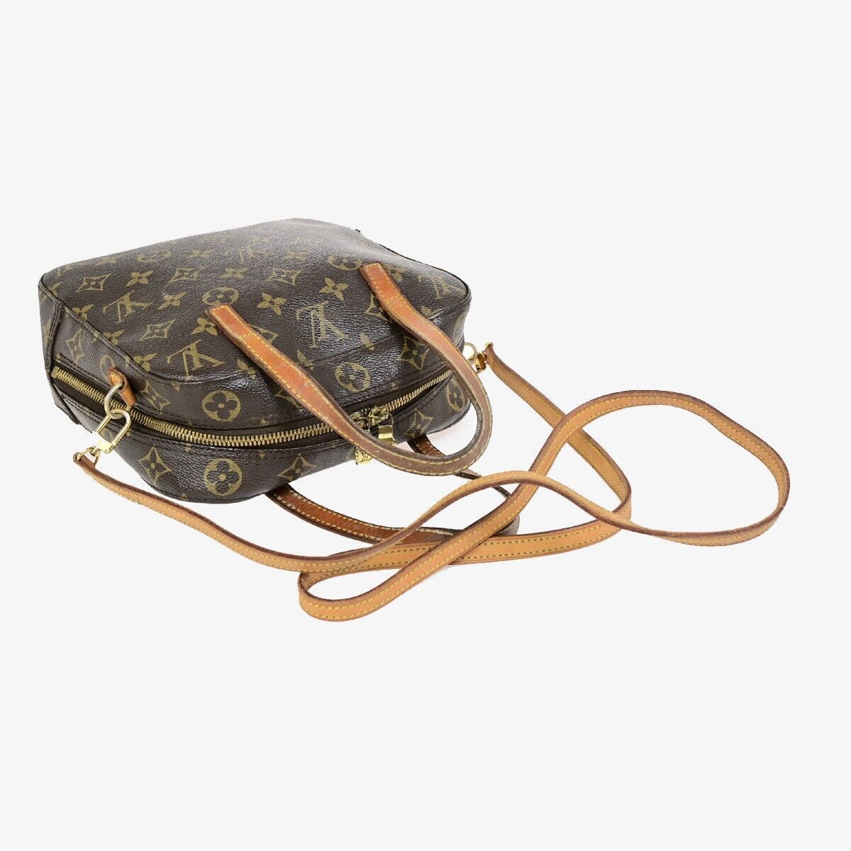 Louis Vuitton Spontini Brown Canvas Handbag (Pre-Owned) Size ONE SIZE - 4 Thumbnail