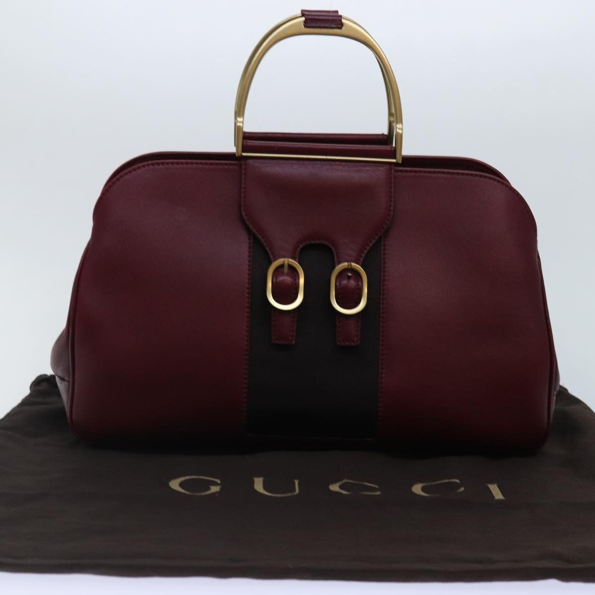 Gucci Burgundy Leather Handbag (Pre-Owned) Size ONE SIZE - 15 Thumbnail