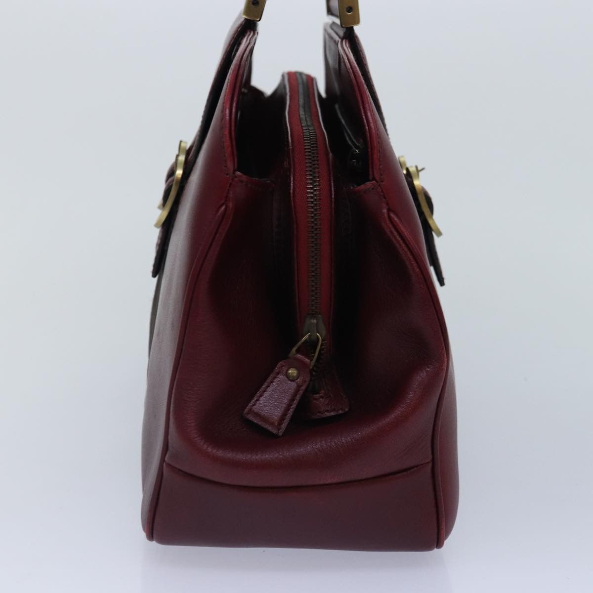 Gucci Burgundy Leather Handbag (Pre-Owned) Size ONE SIZE - 3 Thumbnail