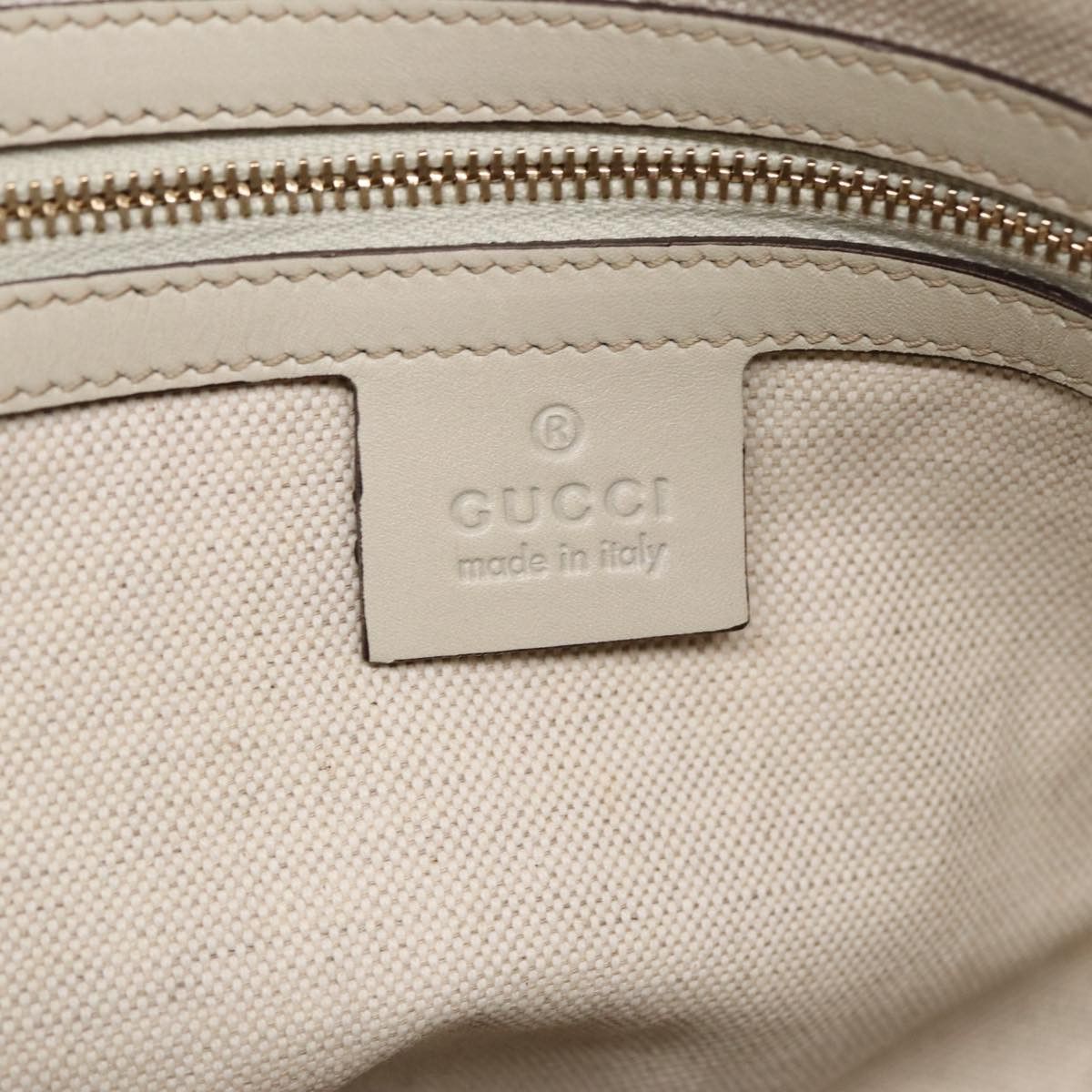 Gucci Sherry Beige Canvas Tote Bag (Pre-Owned) Size ONE SIZE - 9 Thumbnail