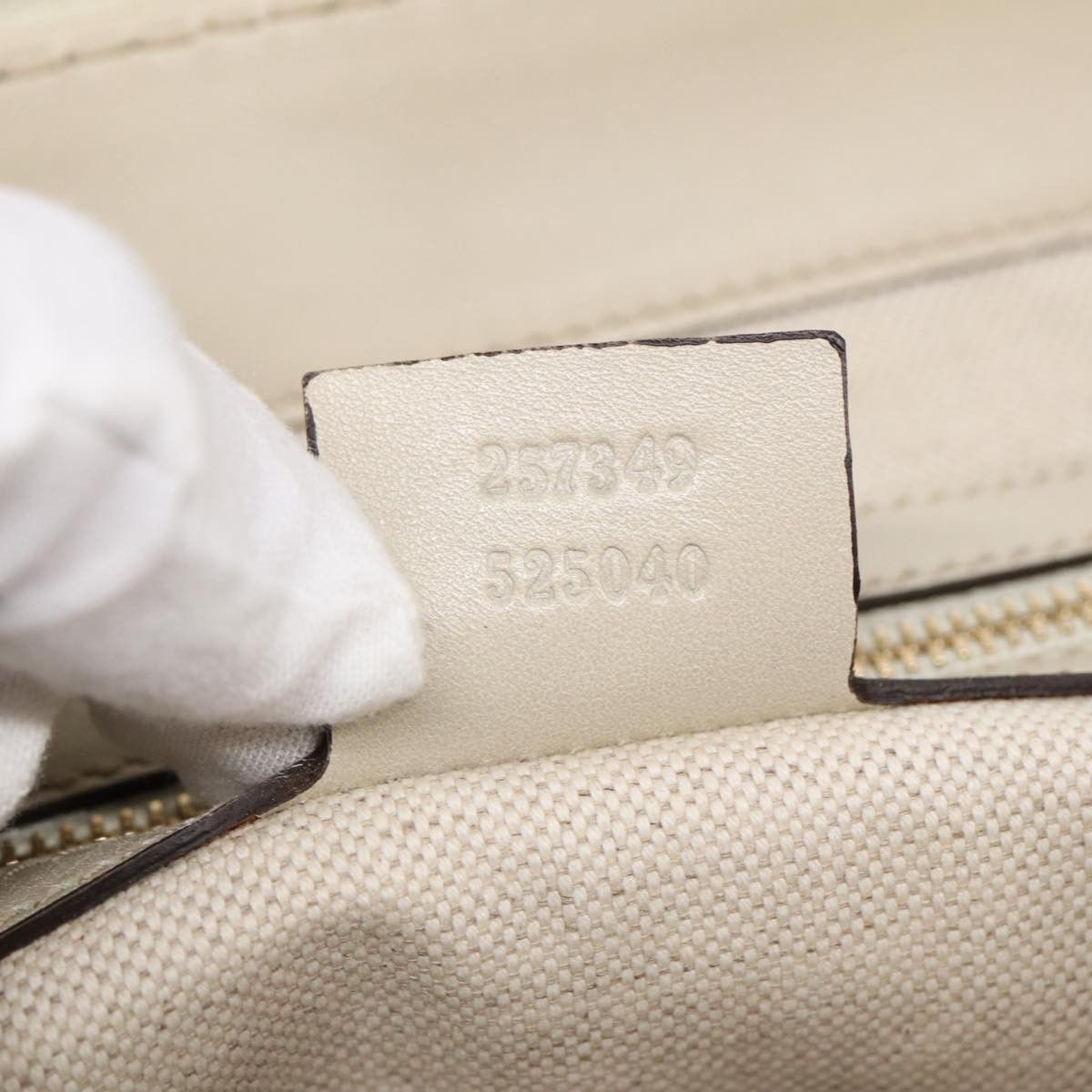 Gucci Sherry Beige Canvas Tote Bag (Pre-Owned) Size ONE SIZE - 8 Thumbnail