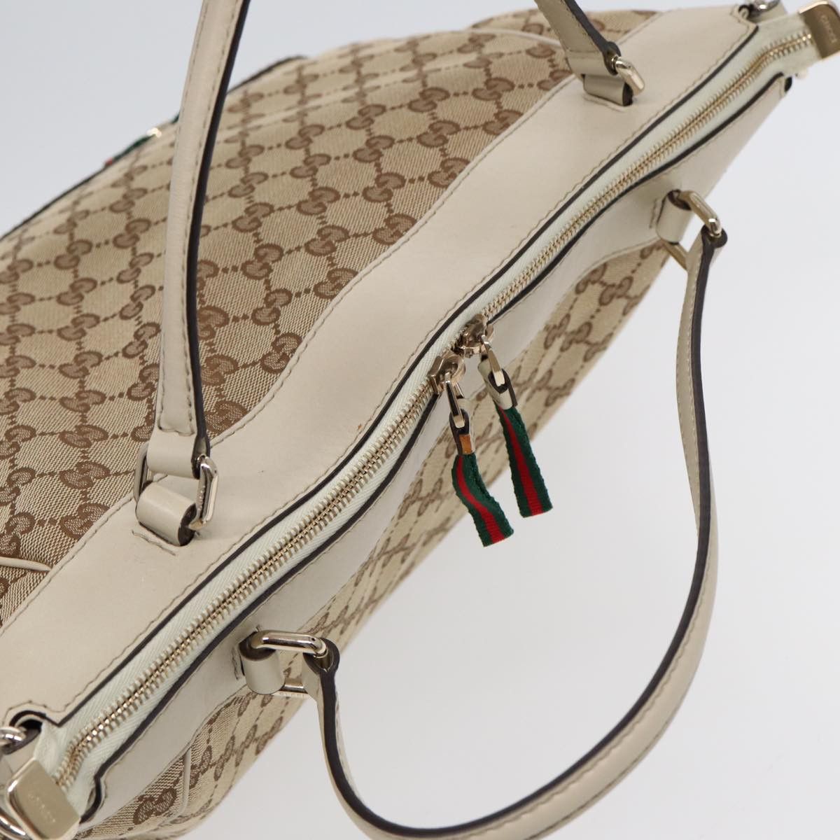 Gucci Sherry Beige Canvas Tote Bag (Pre-Owned) Size ONE SIZE - 13 Thumbnail