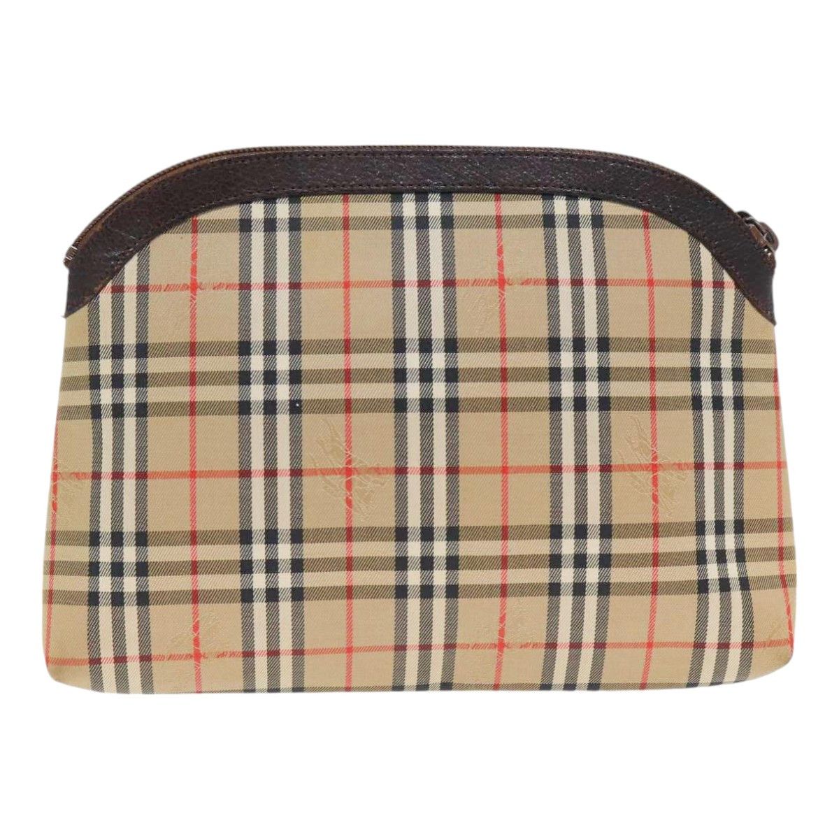 Burberry Nova Check Beige Canvas Clutch Bag (Pre-Owned) Size ONE SIZE - 2 Thumbnail