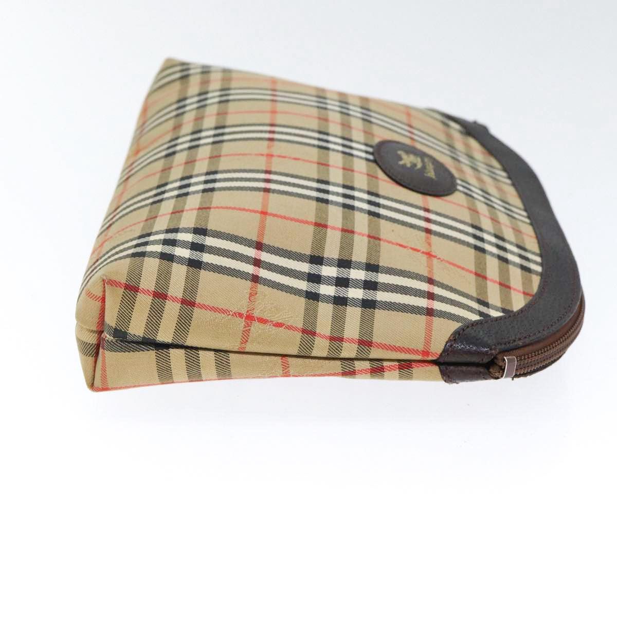 Burberry Nova Check Beige Canvas Clutch Bag (Pre-Owned) Size ONE SIZE - 3 Thumbnail