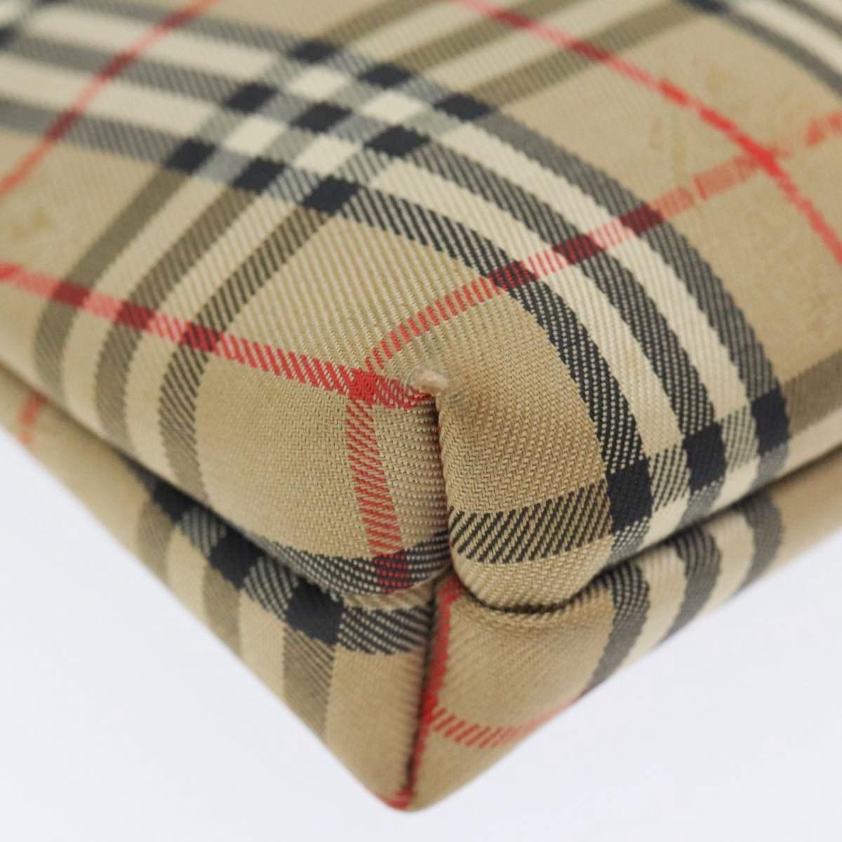 Burberry Nova Check Beige Canvas Clutch Bag (Pre-Owned) Size ONE SIZE - 8 Thumbnail