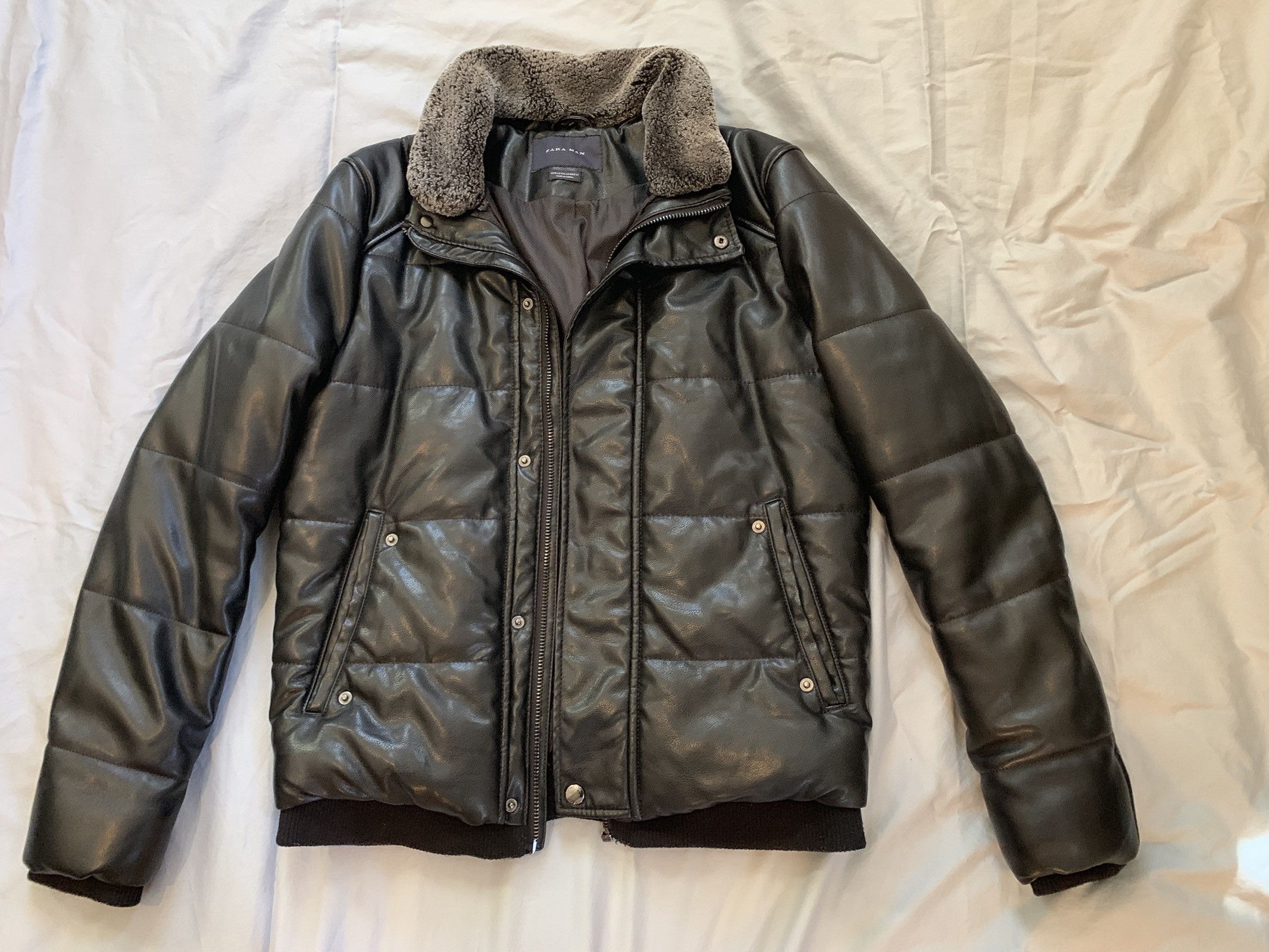 Zara Zara Leather Jacket | Grailed