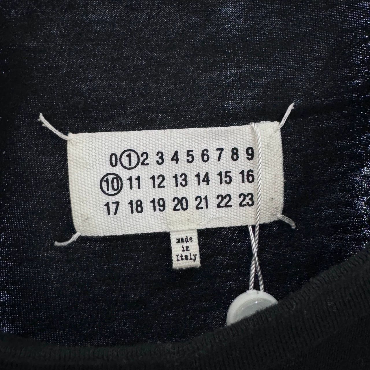 Mason Maison Margiela black alphanumeric short-sleeved T-shirt