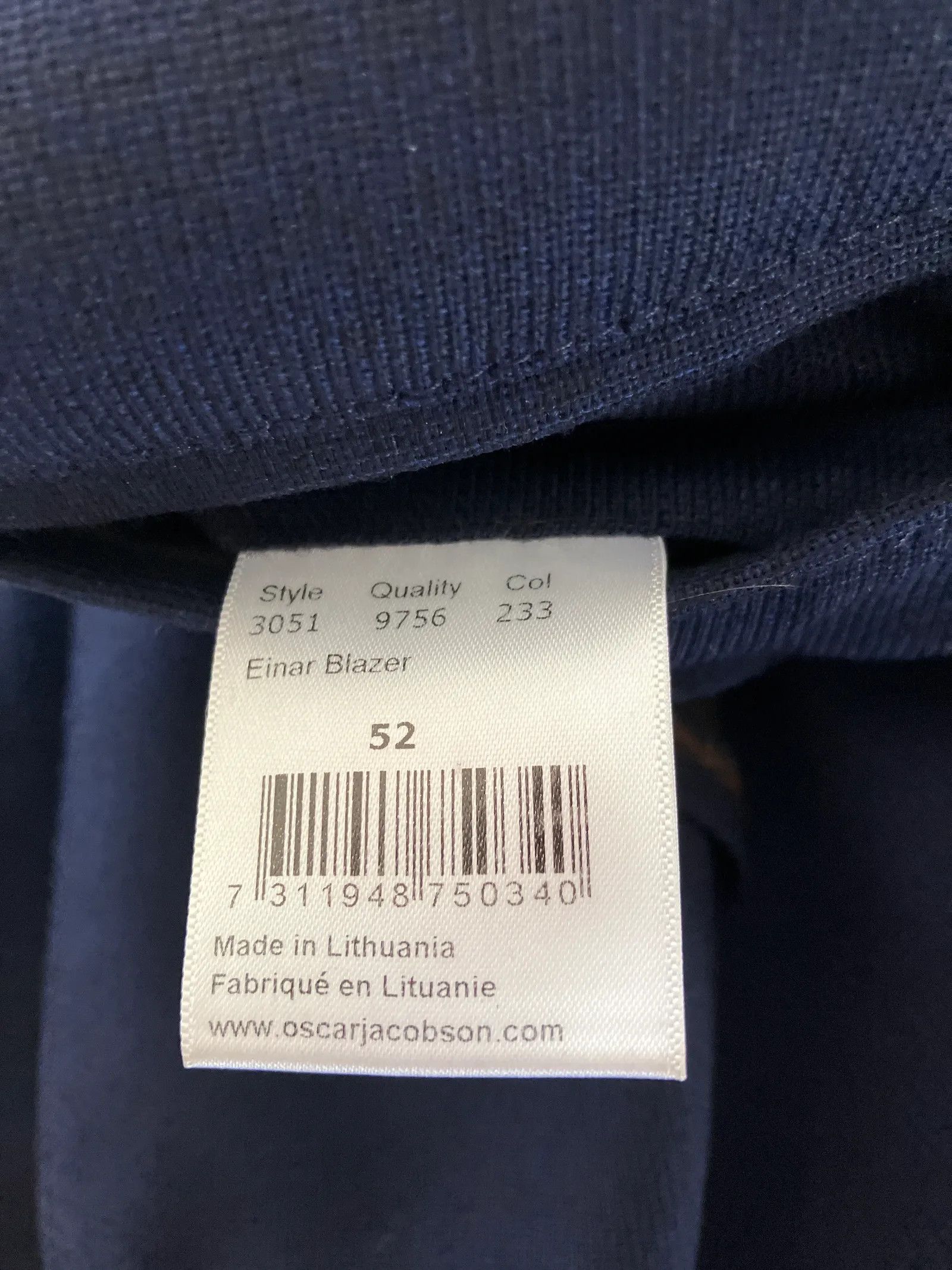 Oscar Jacobson Oscar Jacobson Einar Blazer Size 44R - 3 Thumbnail