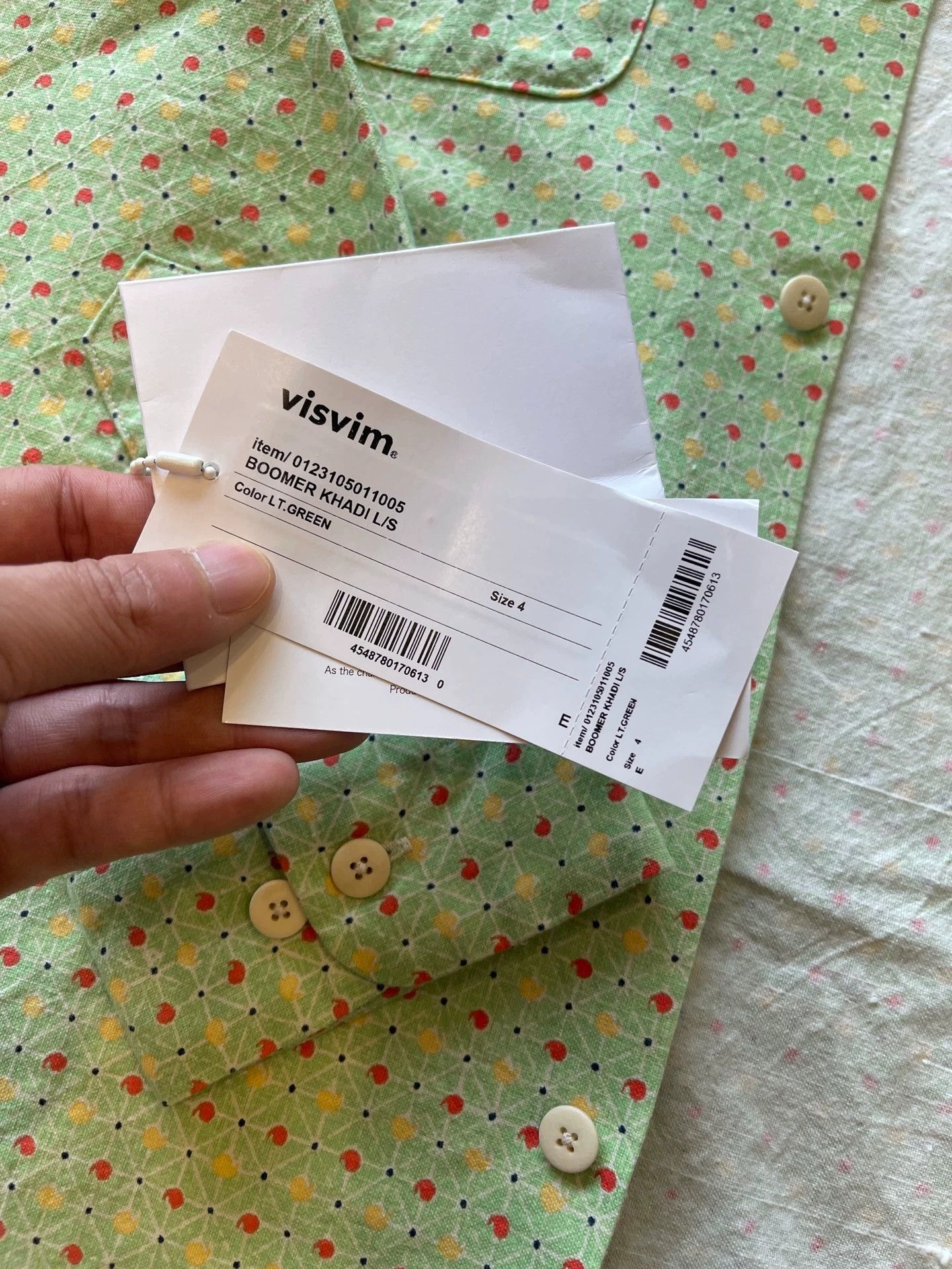 VISVIM 23SS BOOMER KHADI L/S