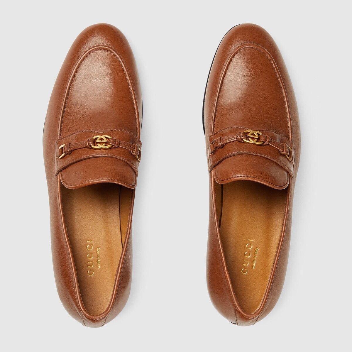 Gucci Gucci Horsebit Interlocking G Loafers SIZE 39.5 Size ONE SIZE - 3 Thumbnail