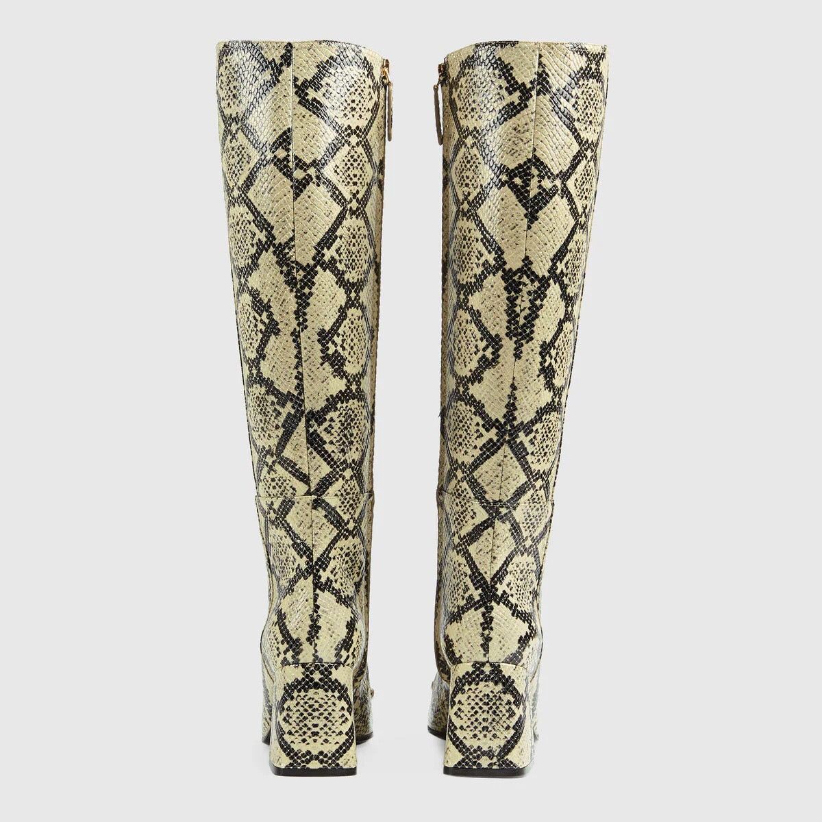 Gucci Gucci Horsebit Python Print Knee Boots SIZE 40 Size ONE SIZE - 3 Thumbnail