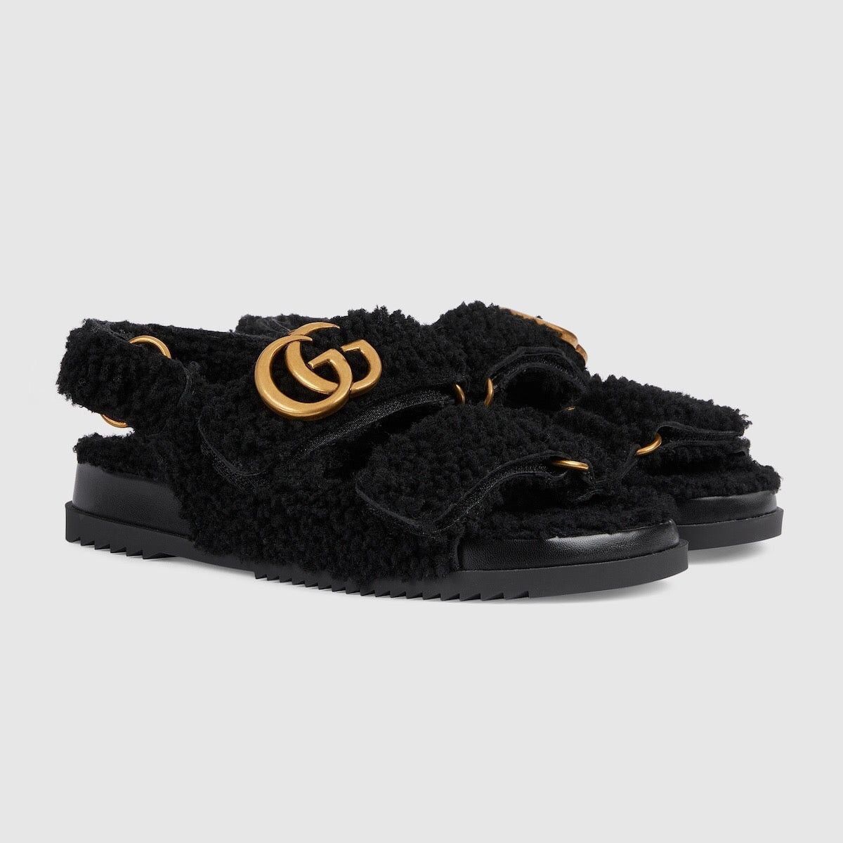 Gucci Gucci Double G Merino wool Sandals SIZE 36 Size ONE SIZE - 2 Thumbnail